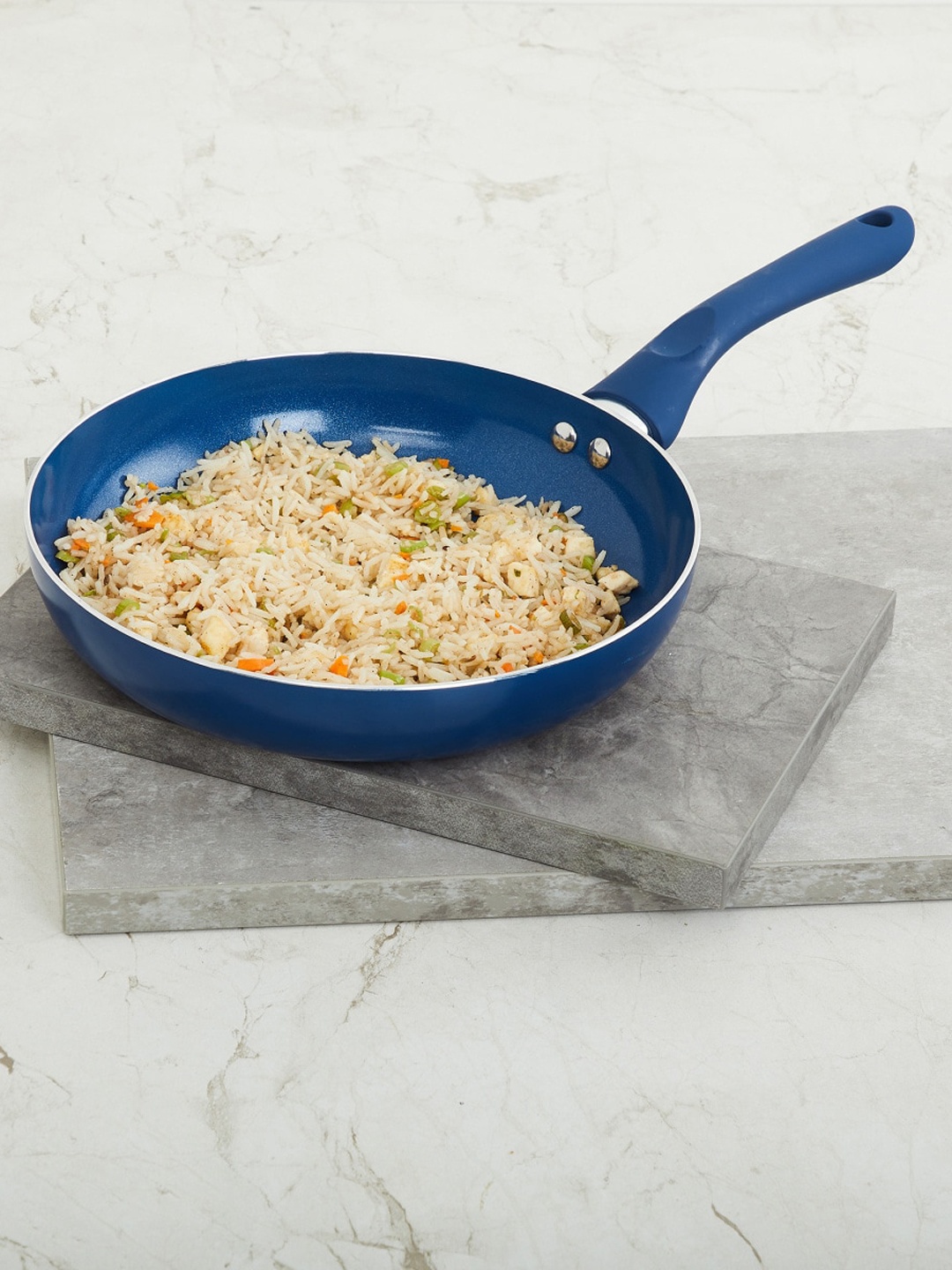 

Home Centre Blue Solid Aluminium Frying Pan