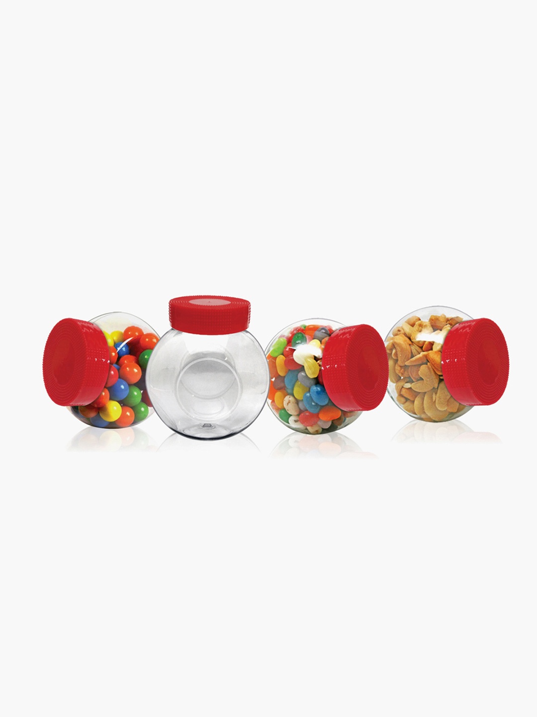 

Home Centre Set Of 4 Assorted Glass Spice Jars
