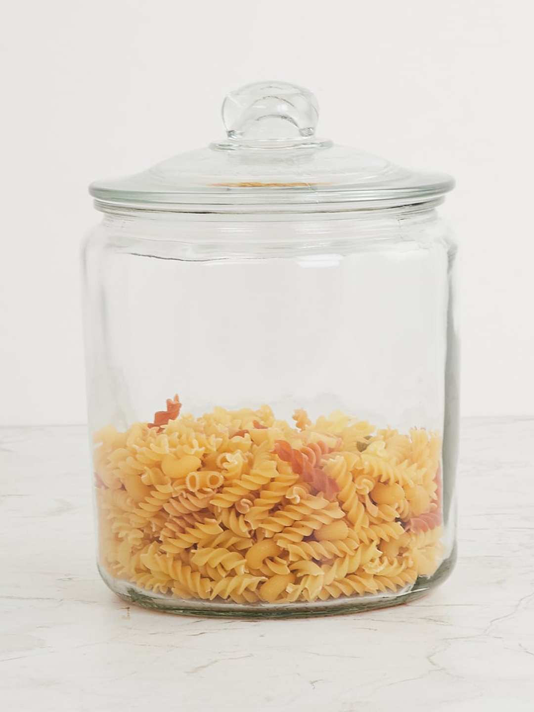 

Home Centre Transparent Glass Storage Jar With Lid