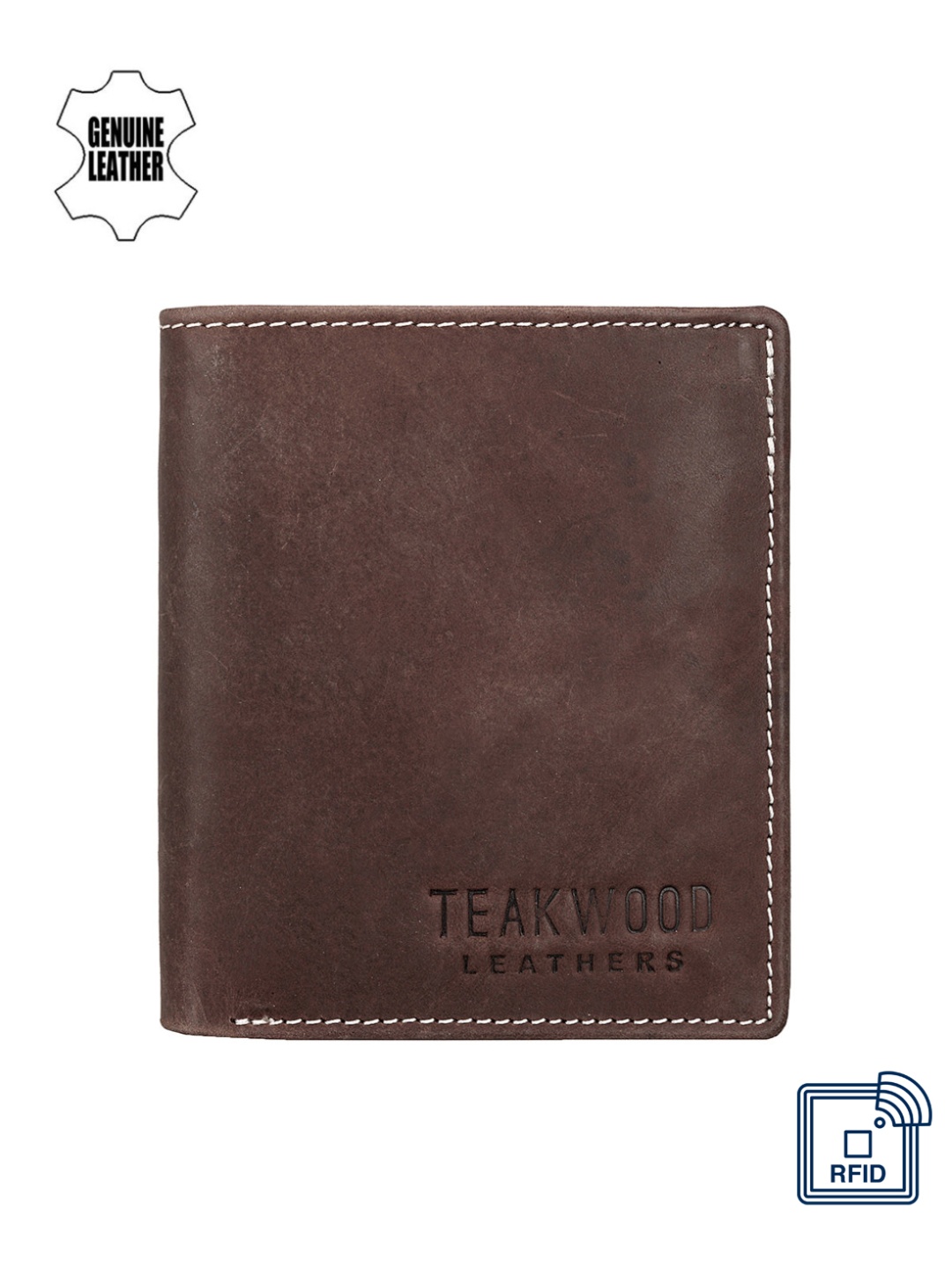 

Teakwood Leathers Men Brown Leather Wallet