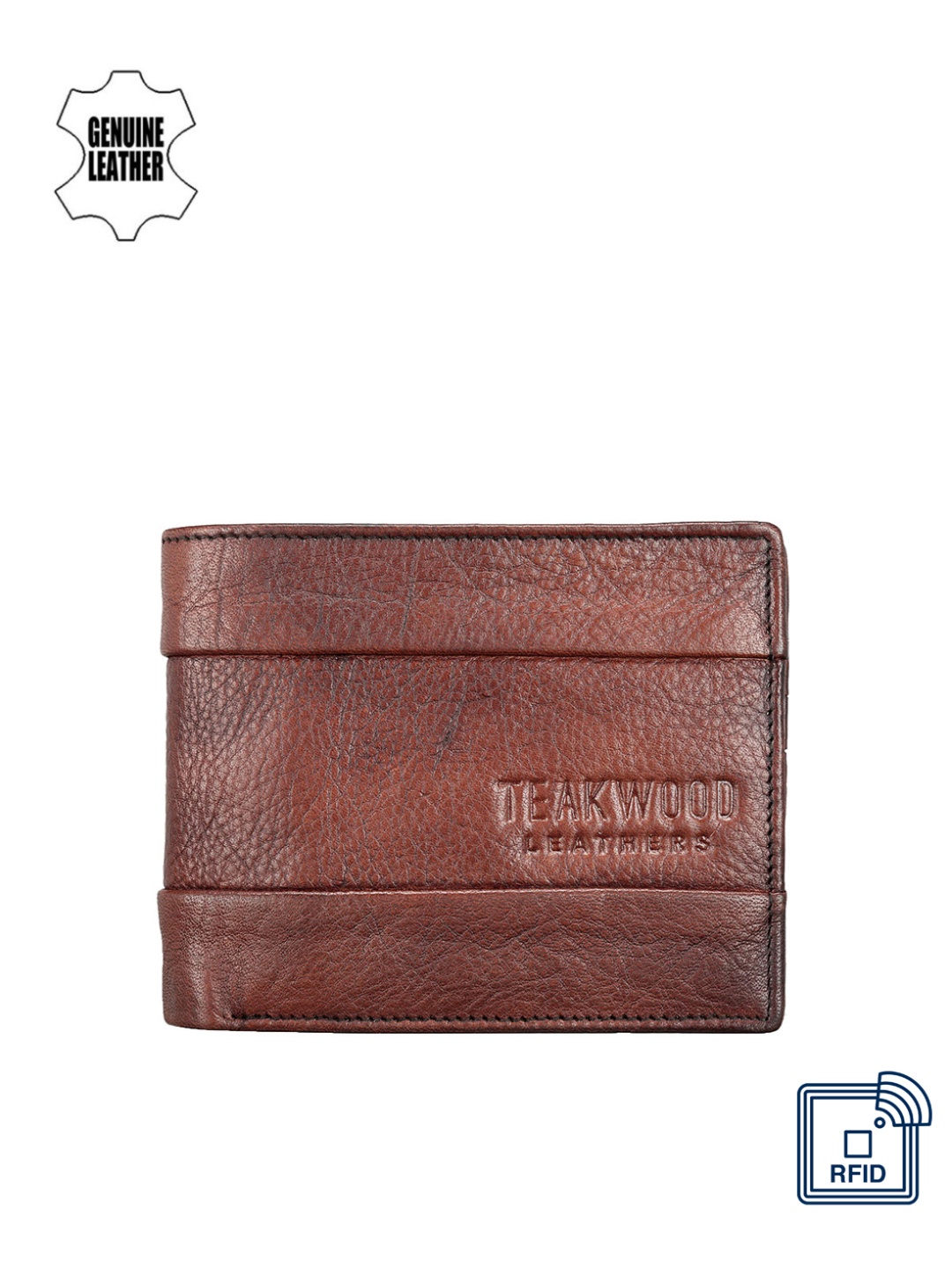 

Teakwood Leathers Men Brown Leather Wallet