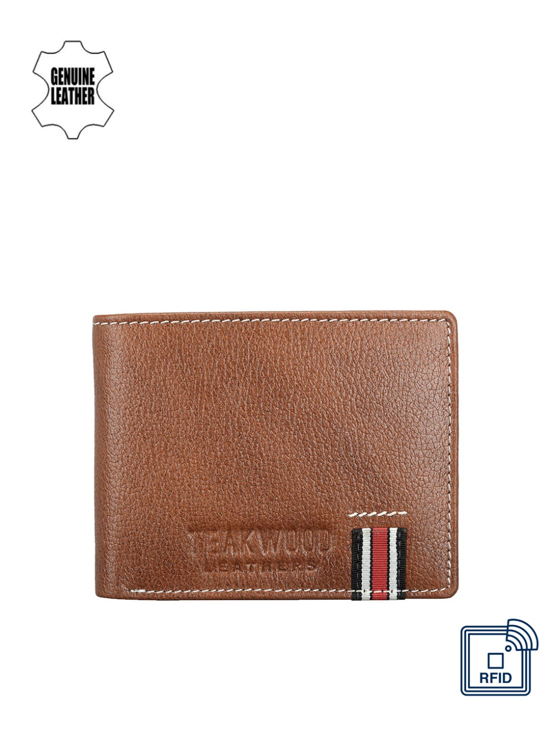 

Teakwood Leathers Men Tan Brown Leather Wallet