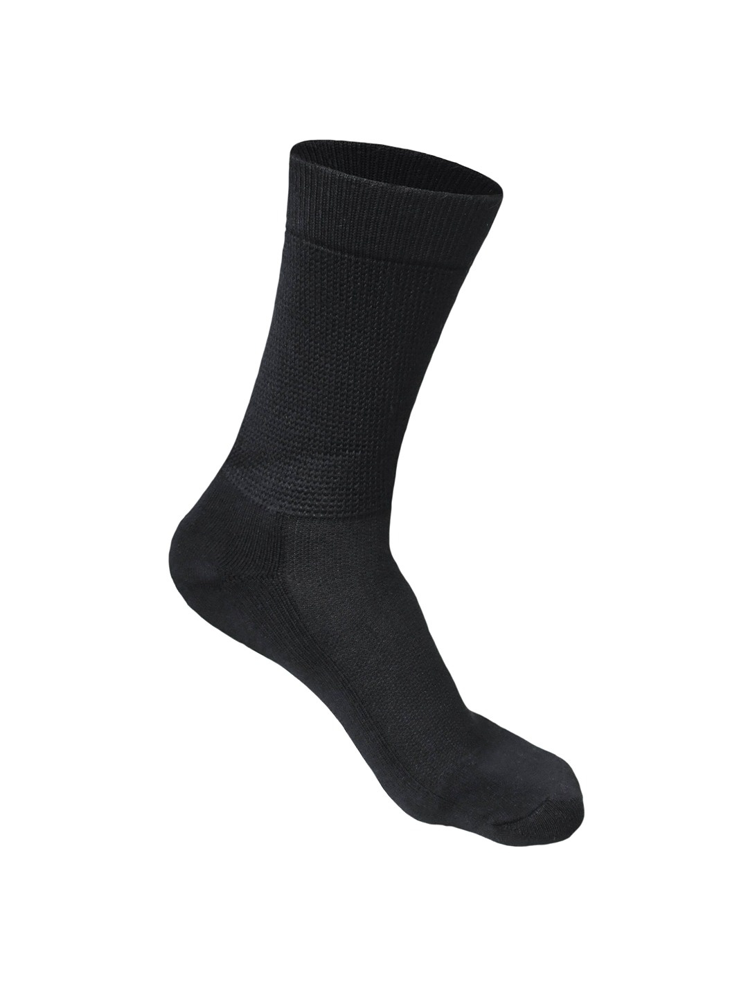 

Heelium Men Bamboo Super Soft & Odour-Free Breathable Crew-Length Socks, Black
