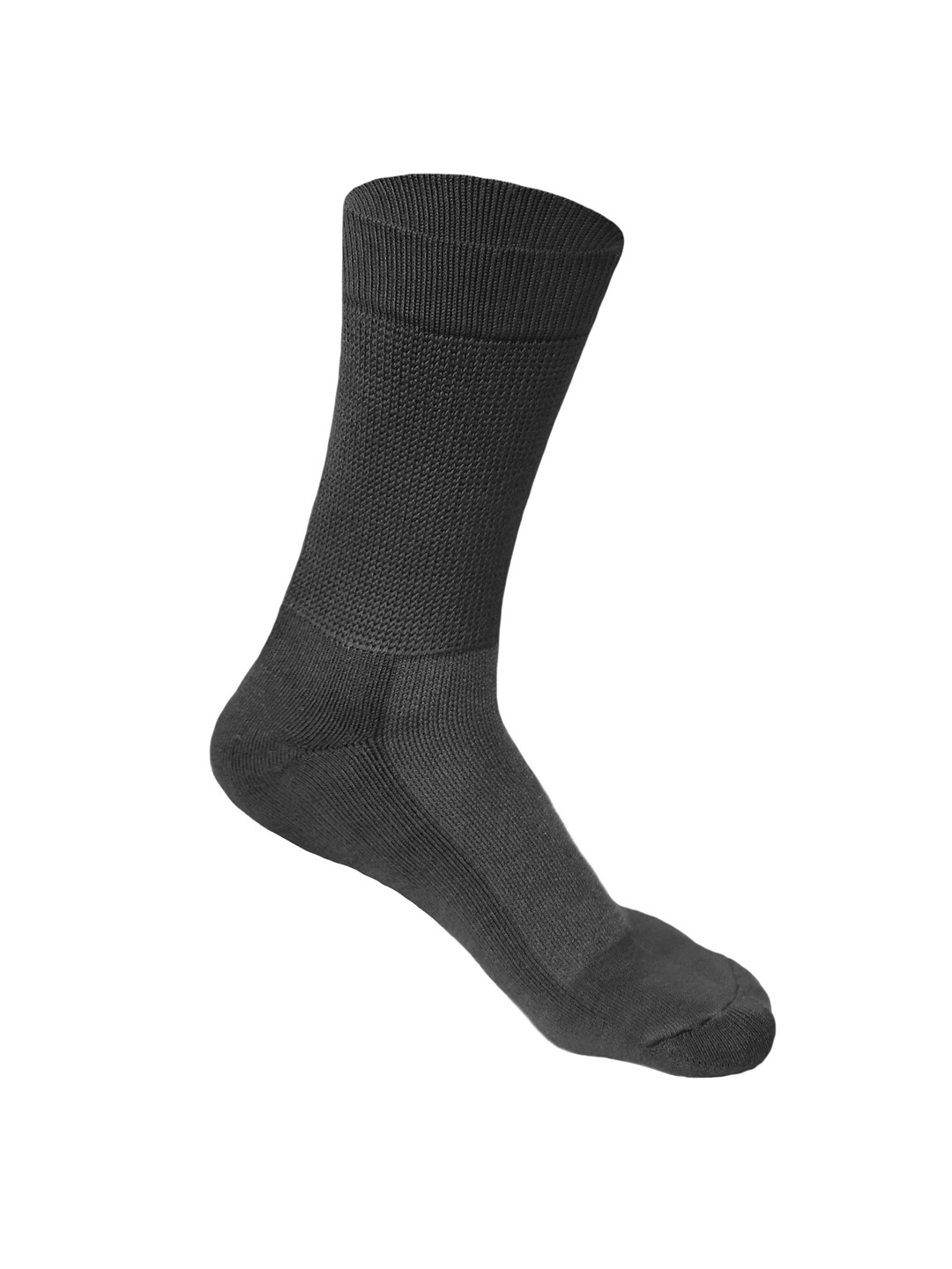 

Heelium Men Bamboo Super Soft & Odour-Free Breathable Crew-Length Socks, Grey