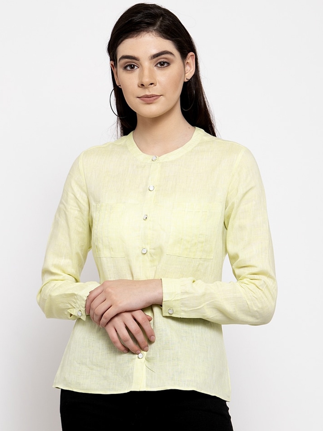 

armure Yellow Shirt Style Top