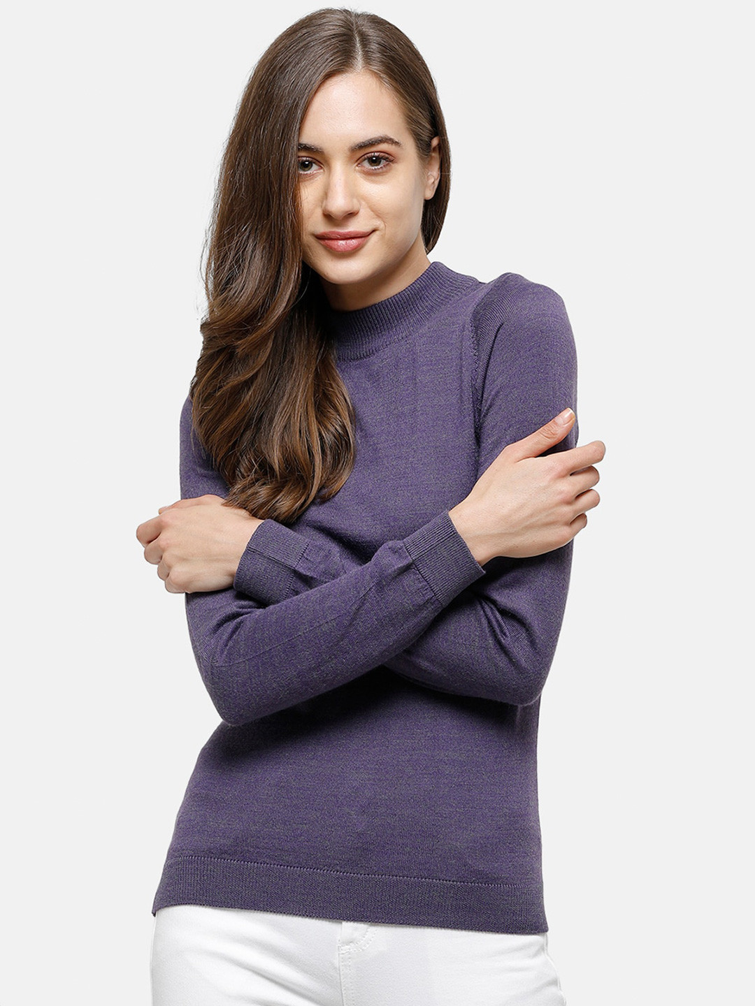 

98 Degree North Women Purple Pullover