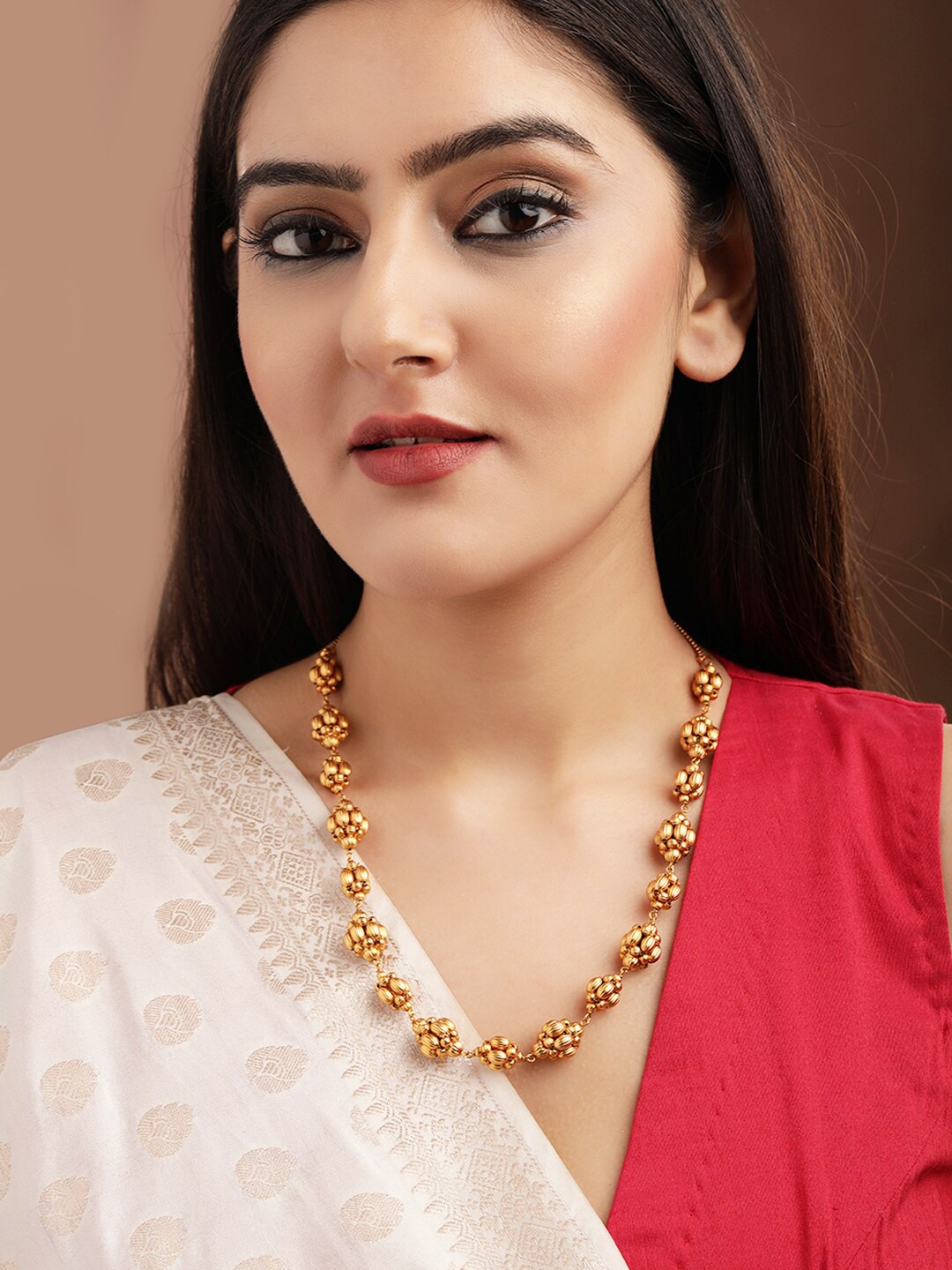 

Rubans 24K Gold Gold-Plated Handcrafted Necklace