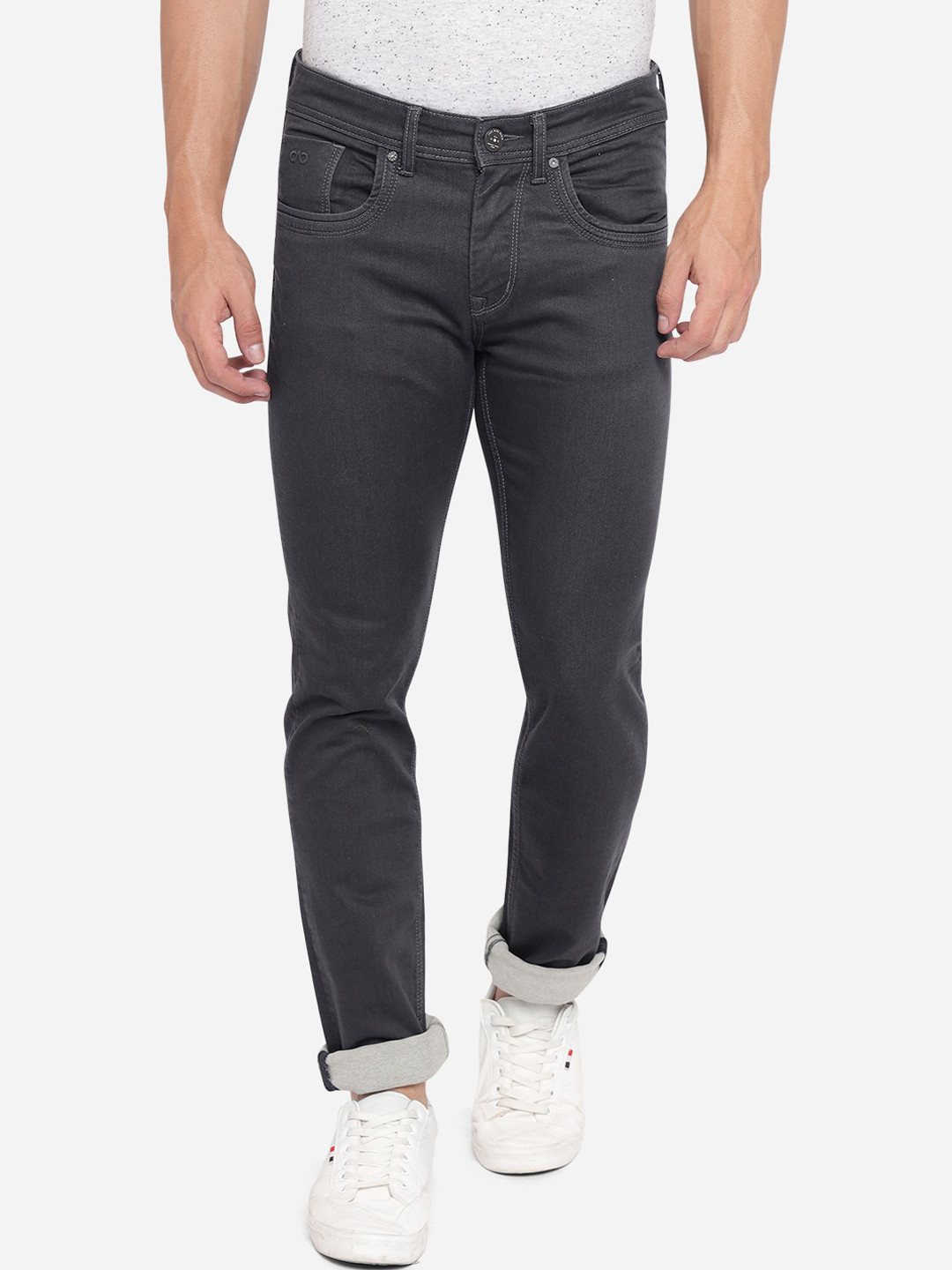 

JADE BLUE Men Black Slim Fit Stretchable Jeans