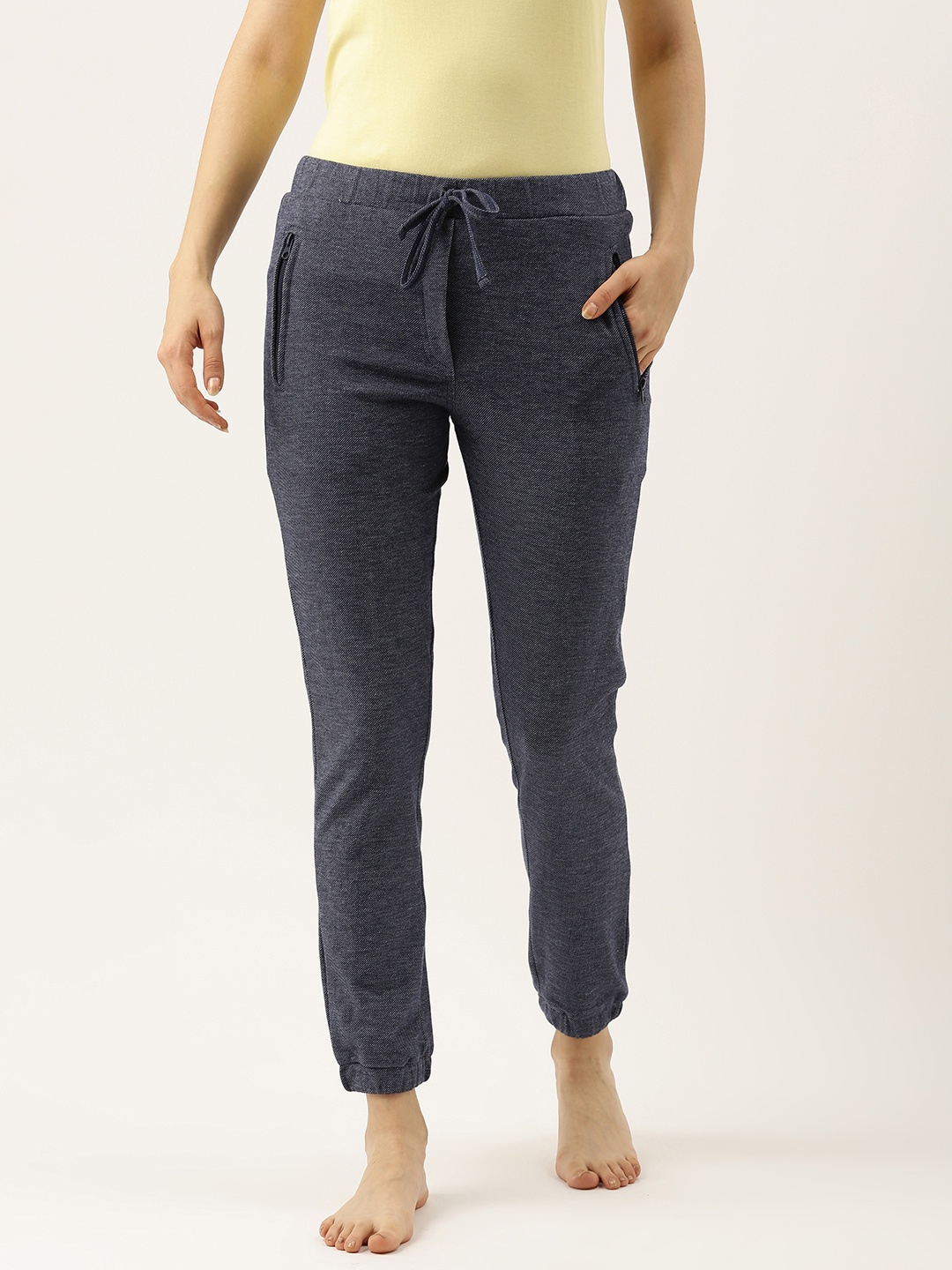 

Clt.s Women Blue Solid Slim Fit Joggers