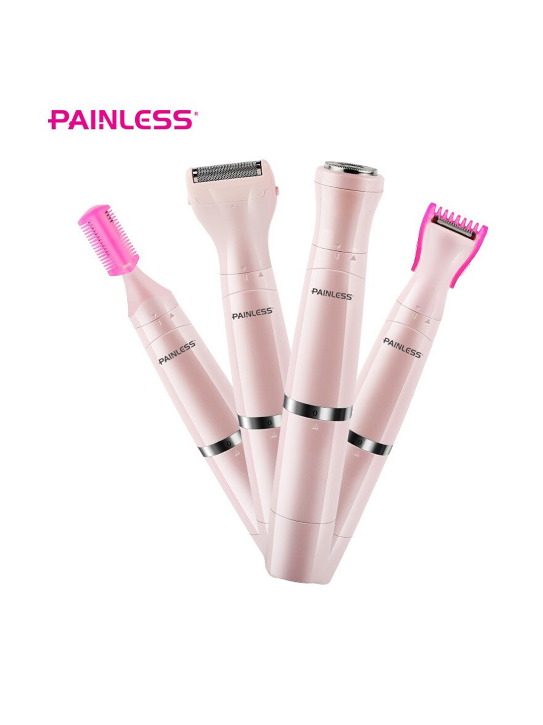 

PAINLESS 4 In 1 USB Bikini & Body Hair Removal Trimmer, White