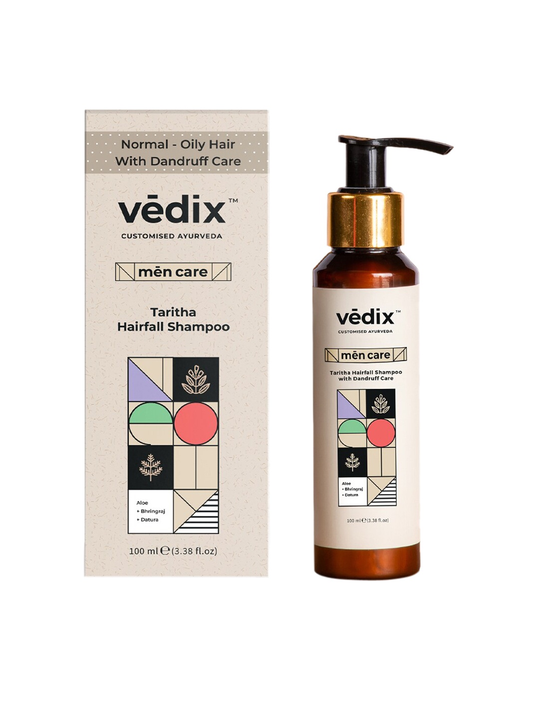 

Vedix Men Customized Ayurvedic Dandruff, Taritha Anti HairFall Shampoo 100 ml, Transparent