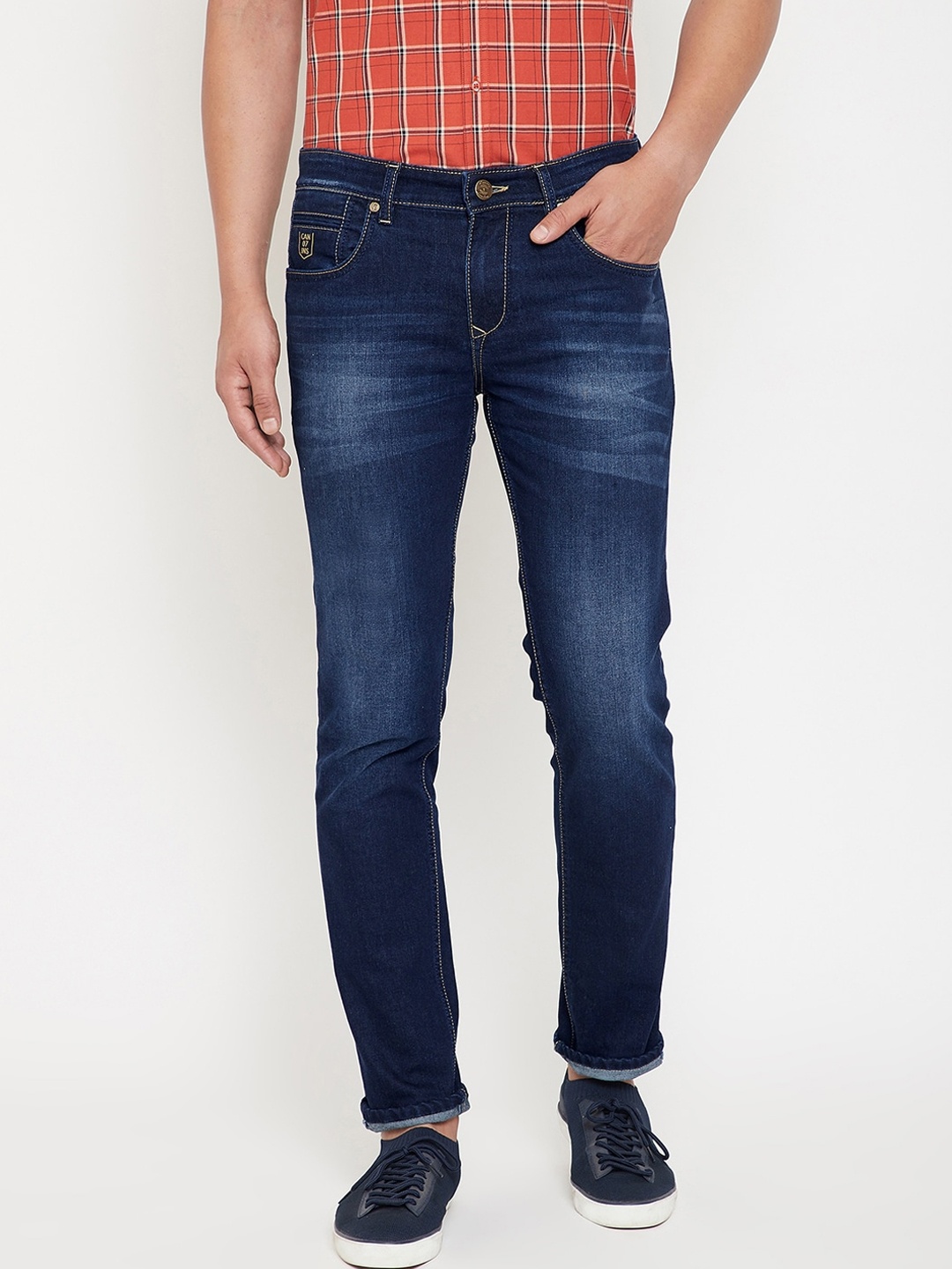 

Canary London Men Blue Slim Fit Low-Rise Light Fade Jeans