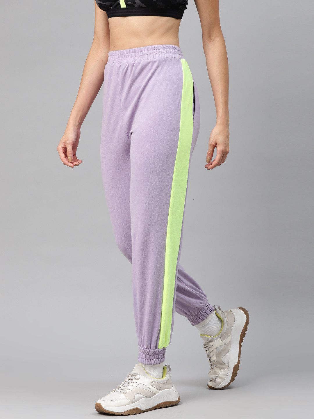 

Laabha Women Purple Cotton Jogger Track Pant
