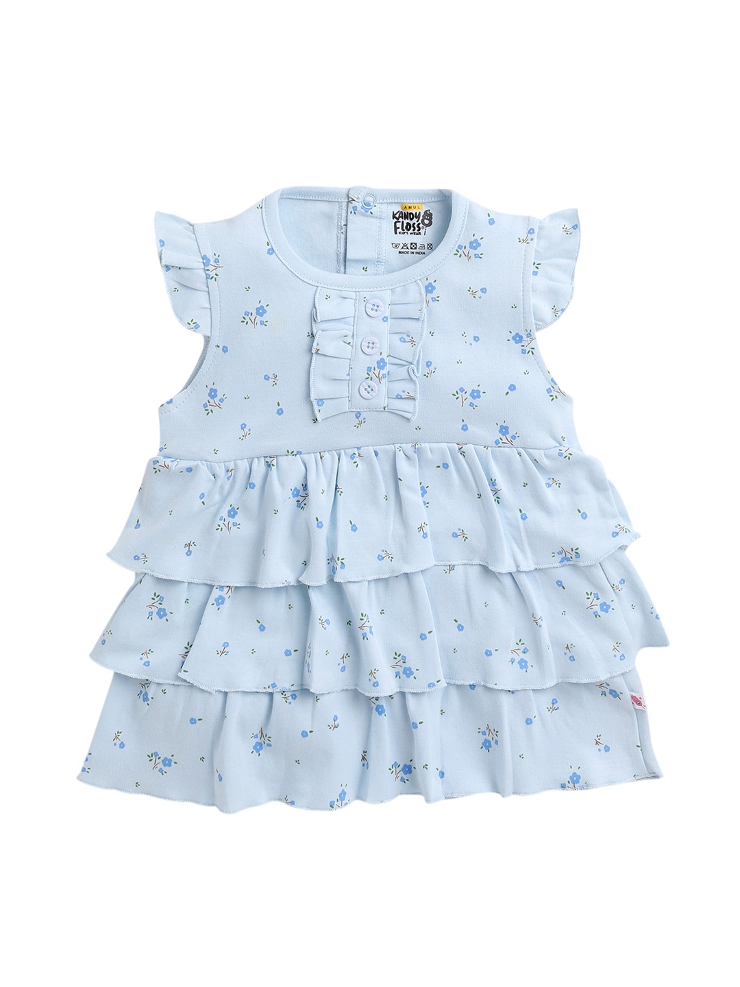 

AMUL Kandyfloss Girls Blue A-Line Dress