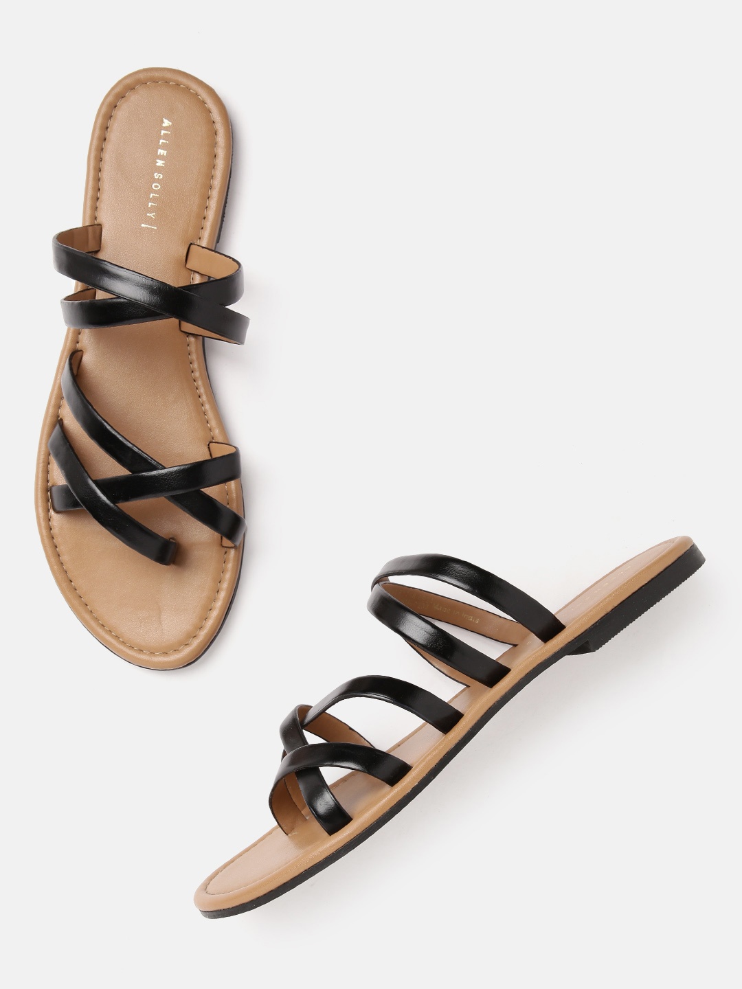 

Allen Solly Women Black Strappy Open Toe Flats