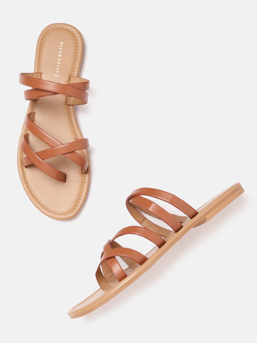 

Allen Solly Women Brown Strappy Open Toe Flats
