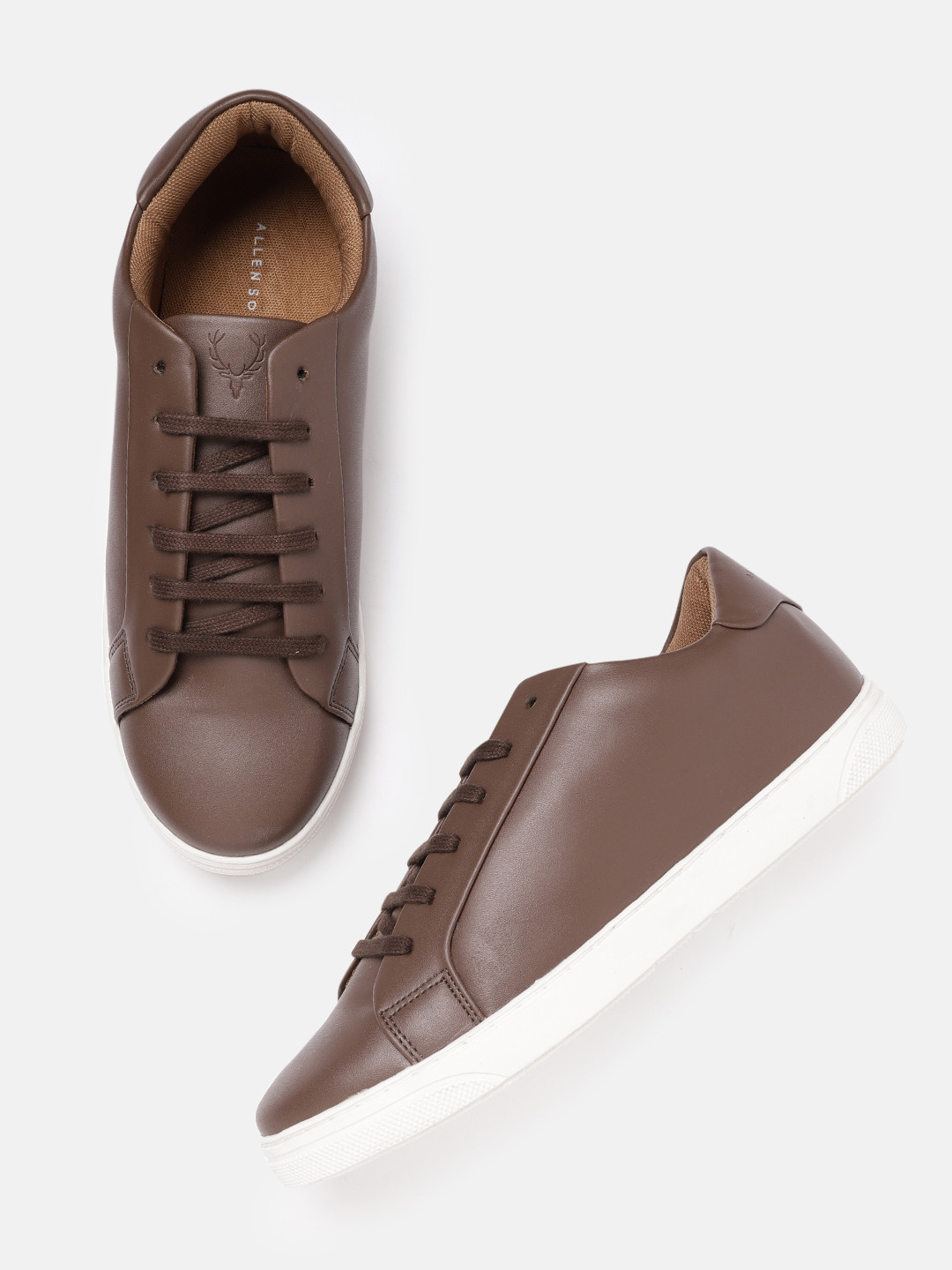 

Allen Solly Women Brown Solid PU Sneakers