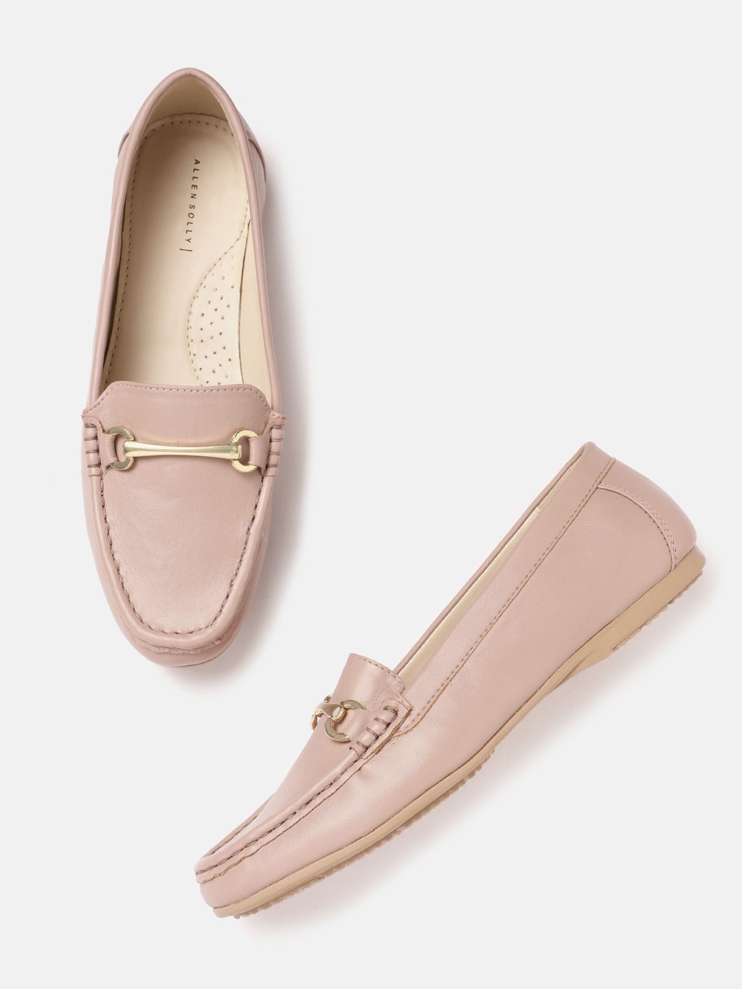

Allen Solly Women Pink PU Horsebit Loafers
