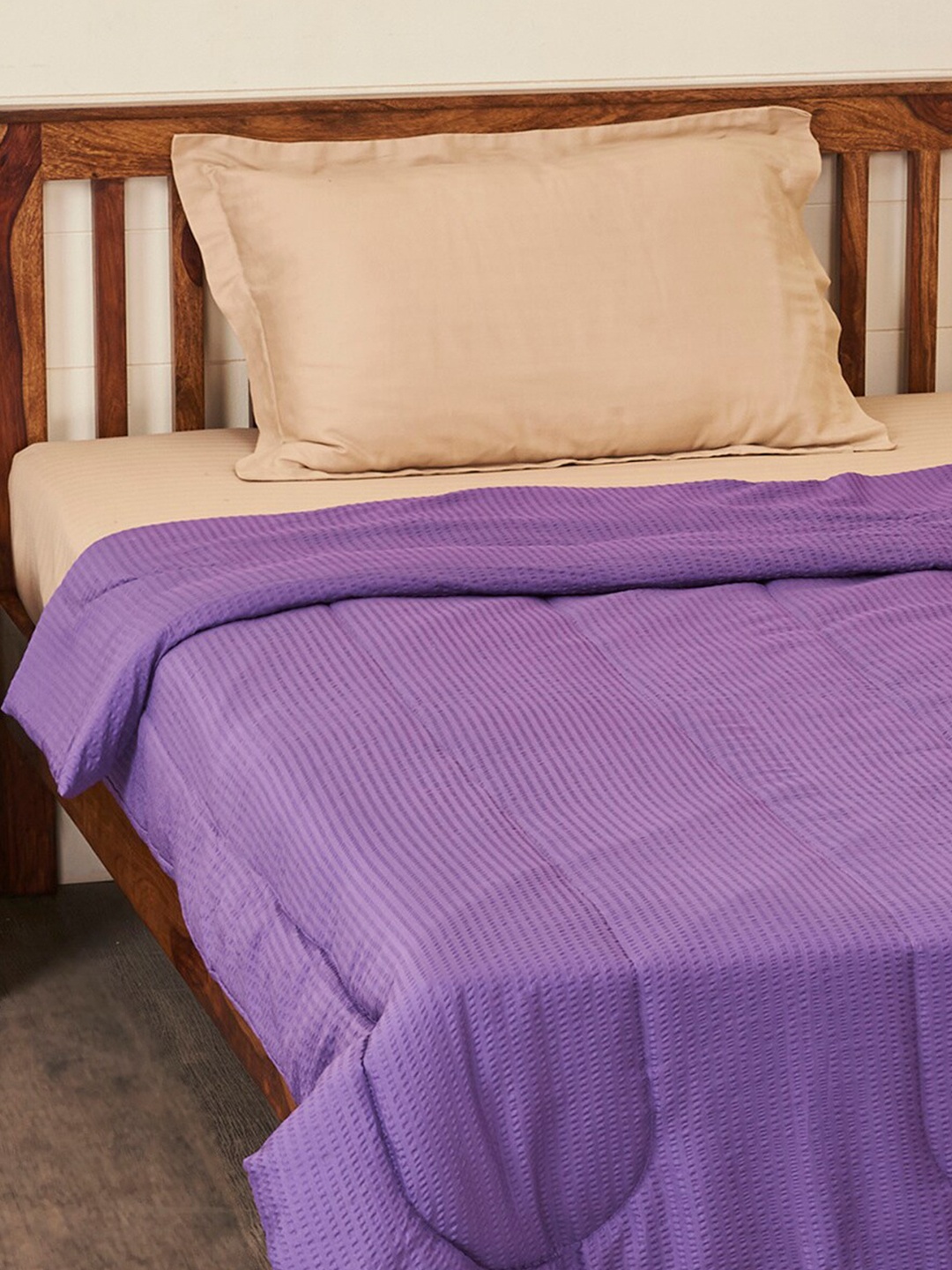 

Home Centre Purple Mild Winter 150 GSM Single Bed Quilt