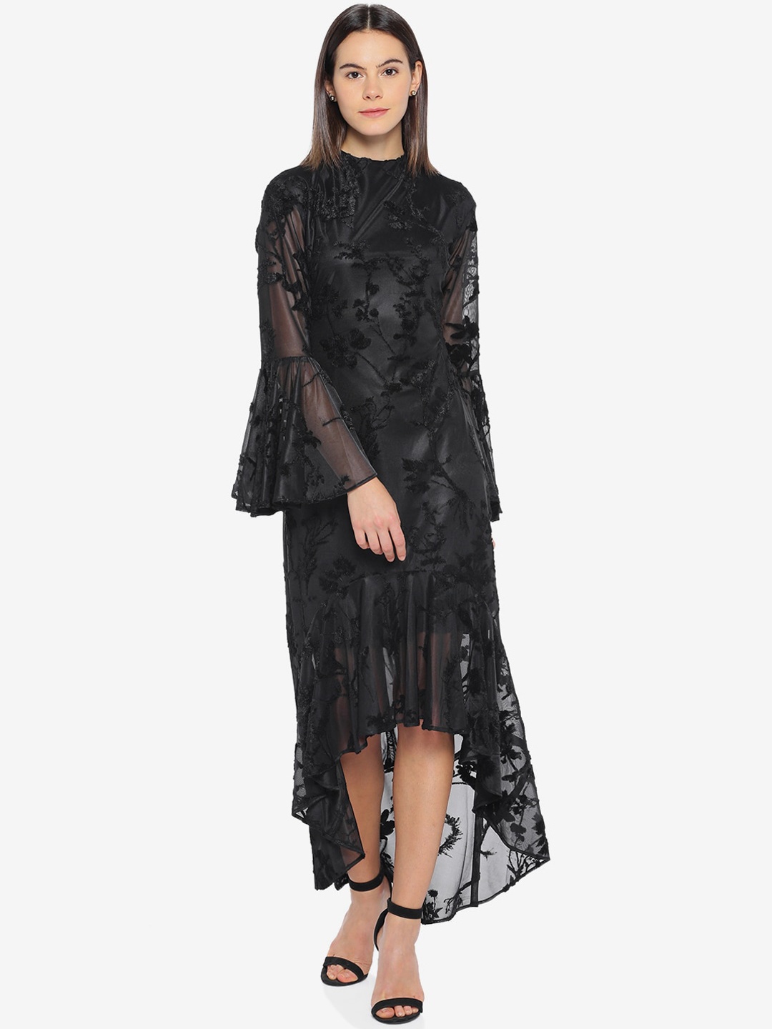 

Emmyrobe Black Asymmetric Maxi Dress