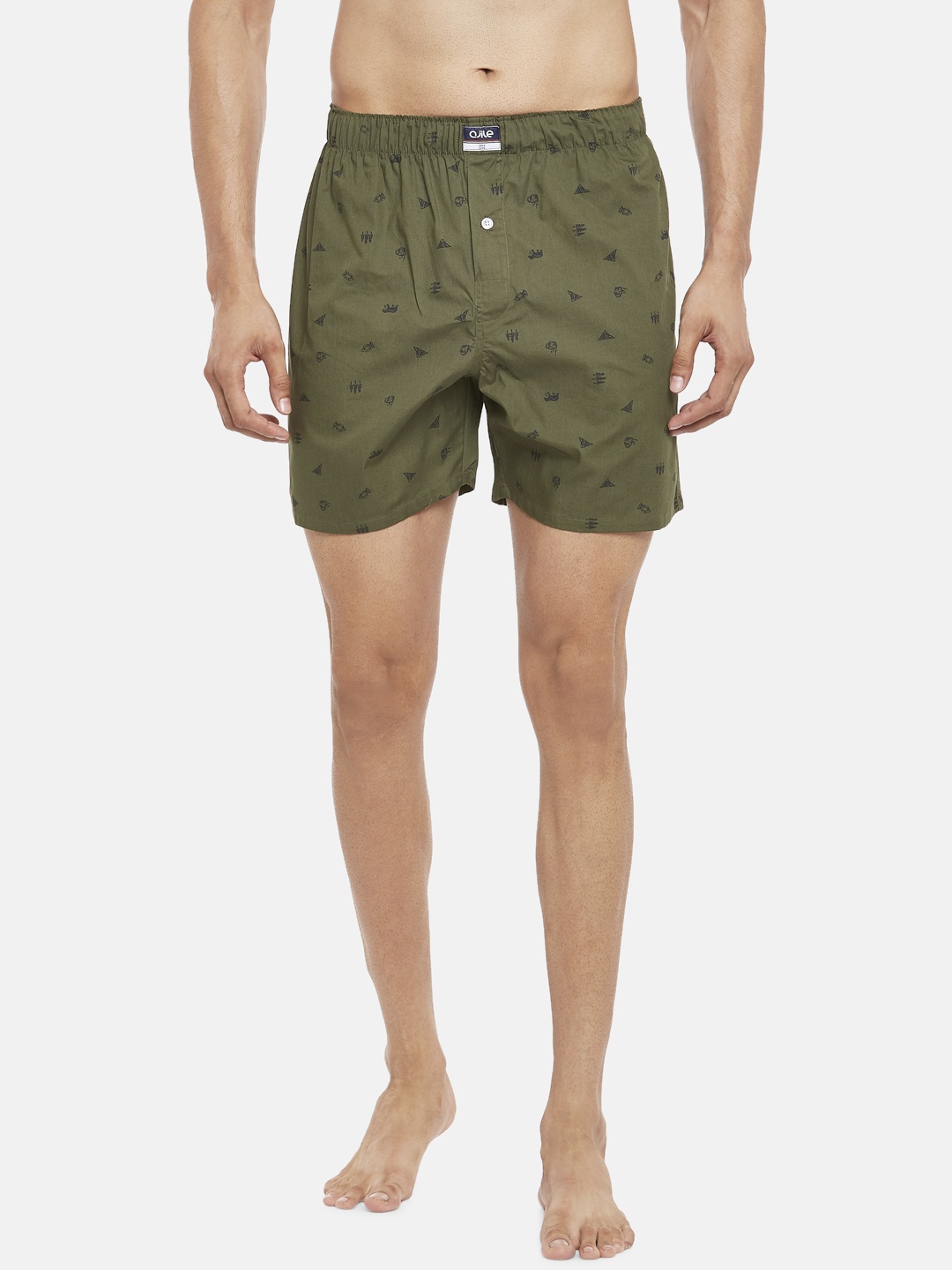 

Ajile by Pantaloons Men Printed Pure Cotton Boxers 8905172701514, Green
