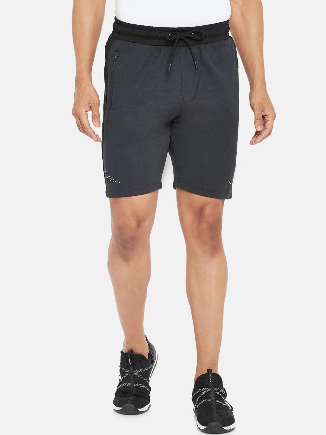 

Ajile by Pantaloons Men Navy Blue Slim Fit Sports Shorts