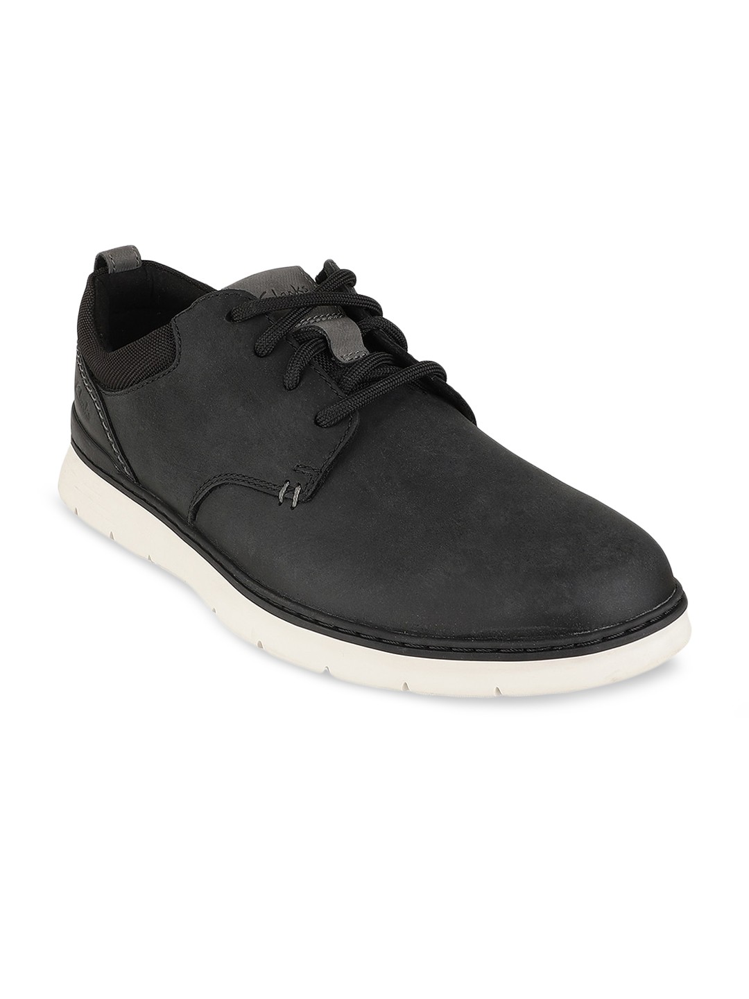 

Clarks Men Black Leather Derbys