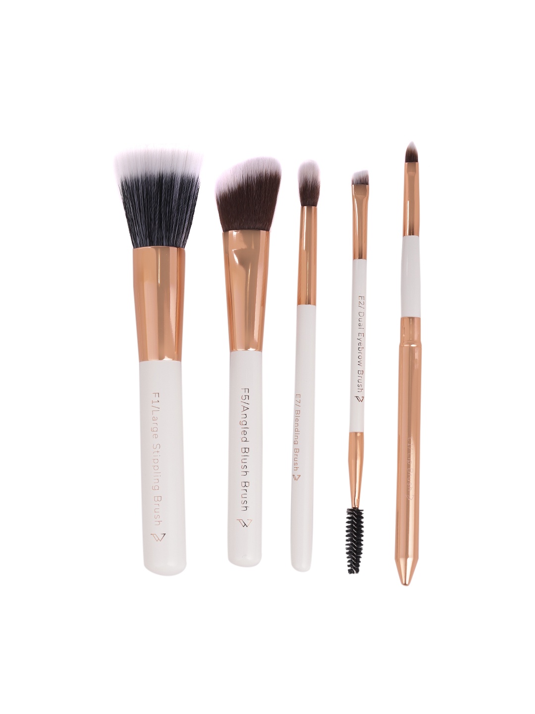 

Pigment Play Set of 5 Starter Makeup Brushes, Black
