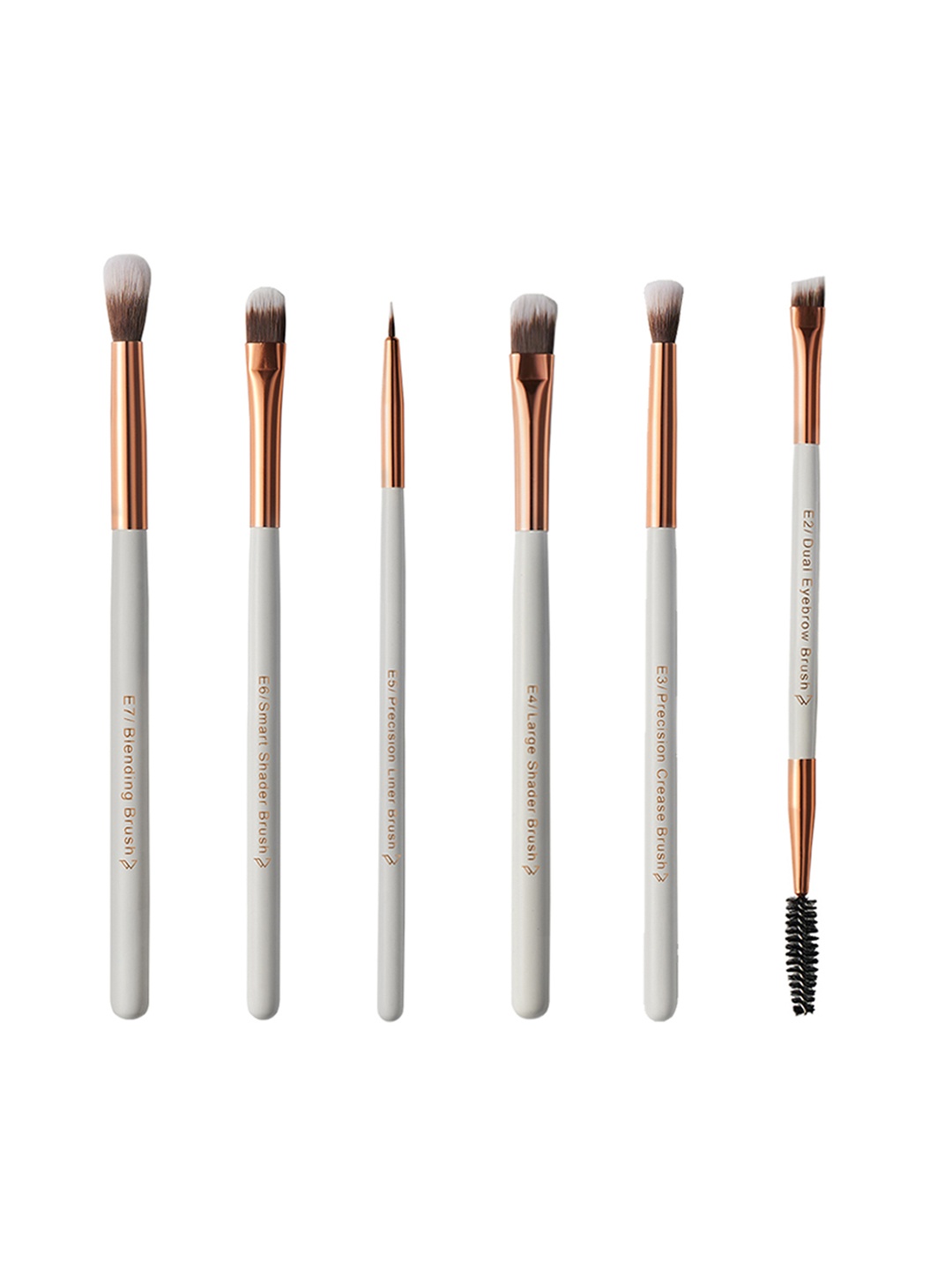 

Pigment Play Set of 6 All Eyes On You Eye Makeup Brushes, White