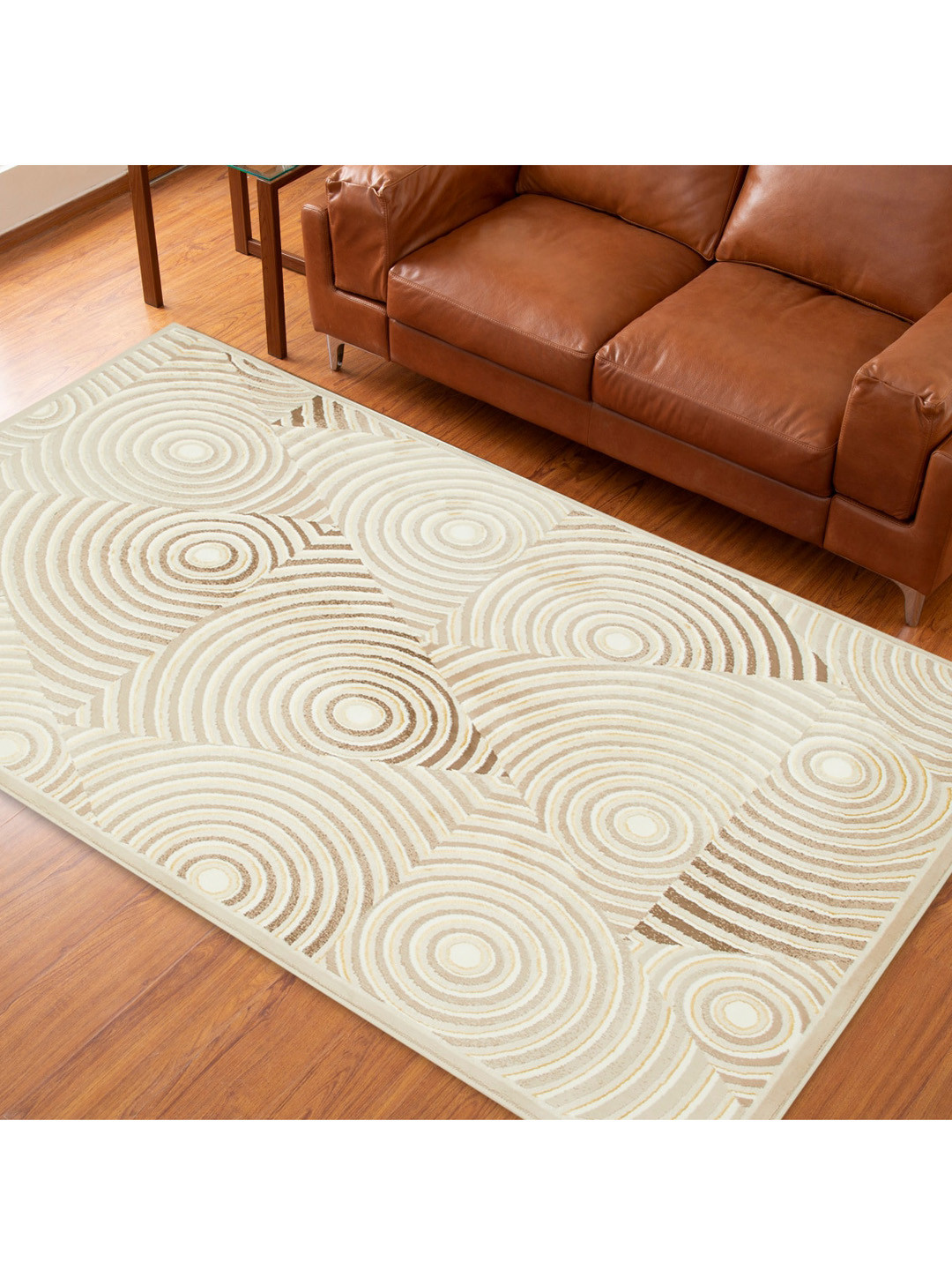 

Home Centre Beige & Brown Paradise - Fc Jacquard Woven Carpet