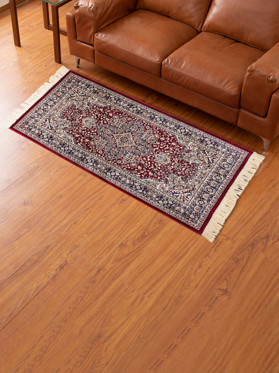 

Home Centre Red & White Geometric Printed Polyester Anti-Skid Carpet
