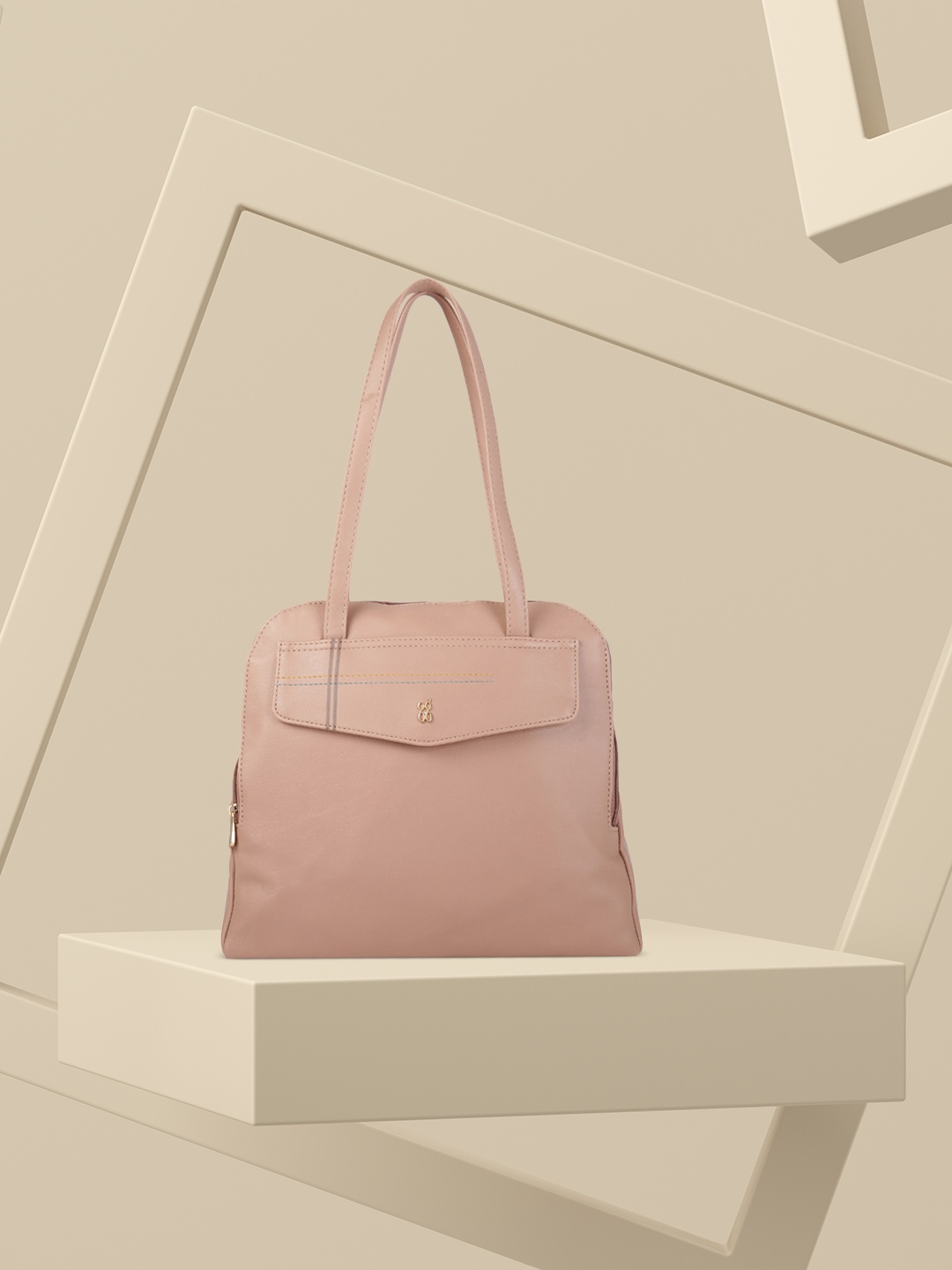 

Baggit Pink Structured Shoulder Bag