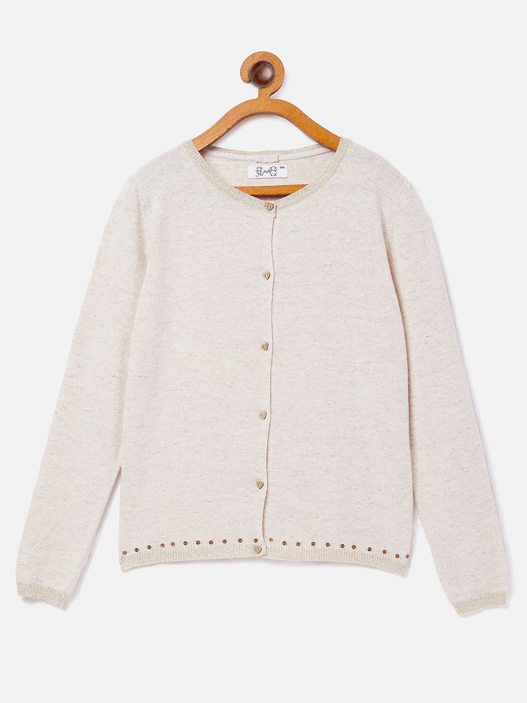 

JWAAQ Girls Cream-Coloured Cardigan