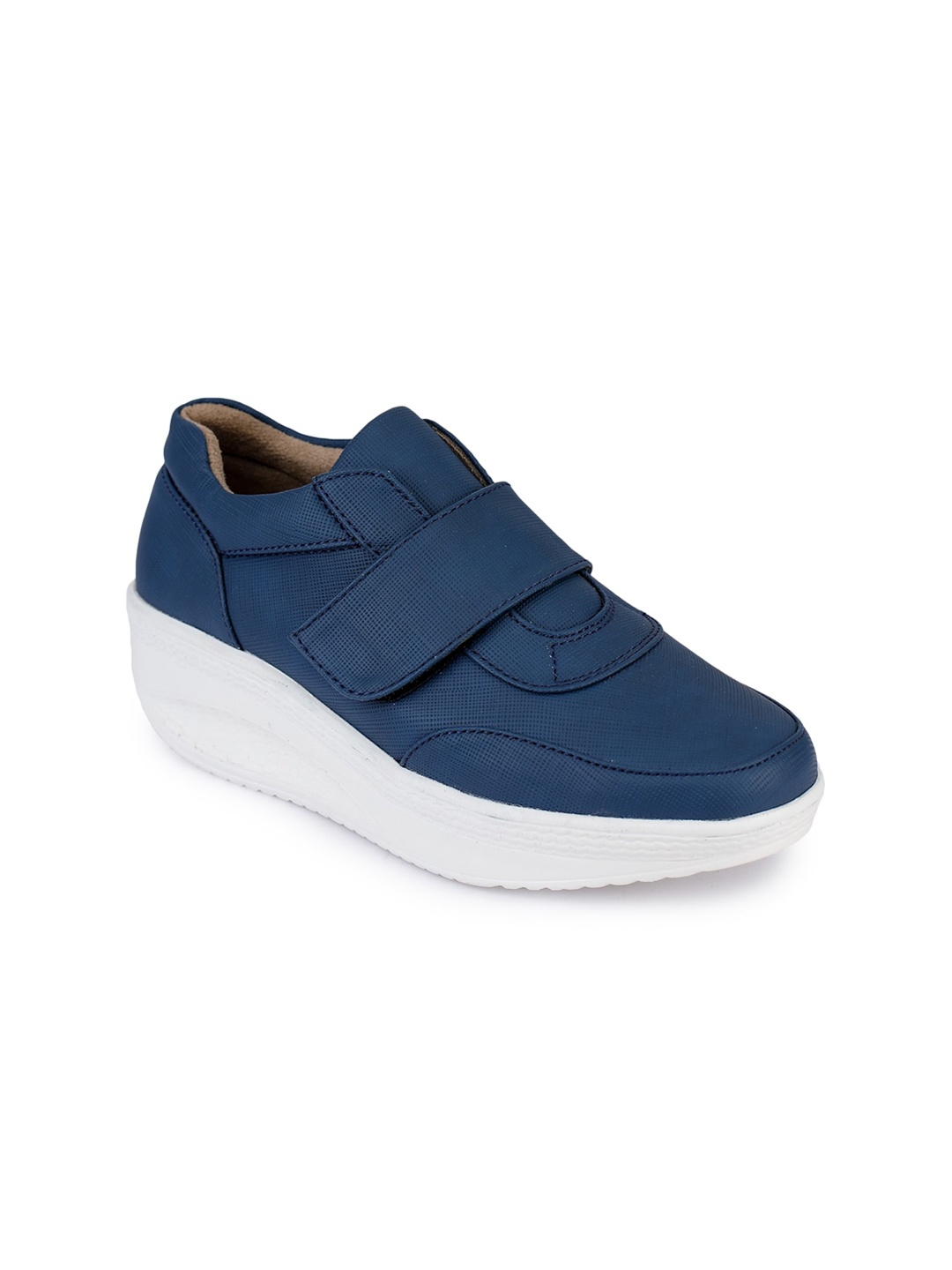 

VALIOSAA Women Blue Slip-On Sneakers