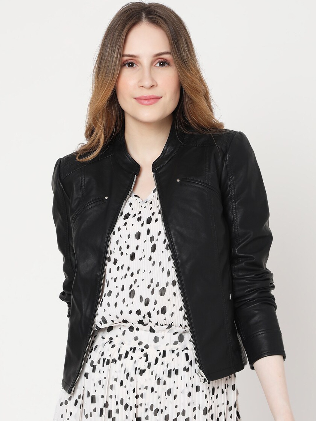 

Vero Moda Women Black Crop Bomber Jacket