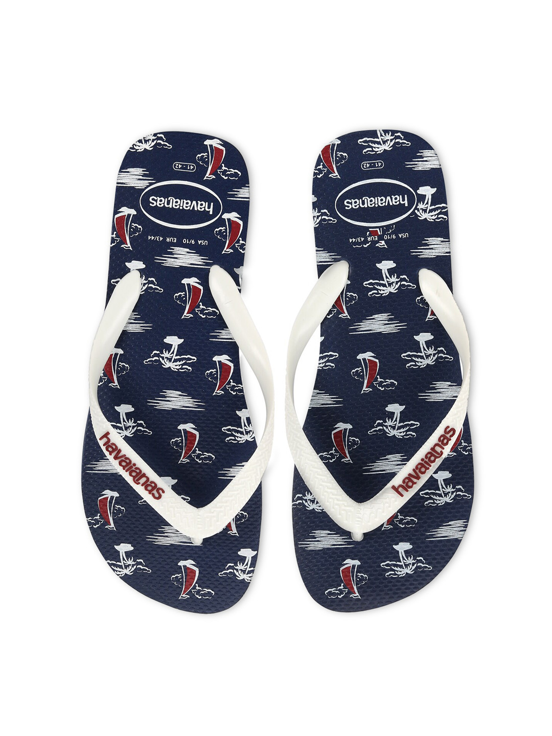 

Havaianas Men Navy Blue Printed, White