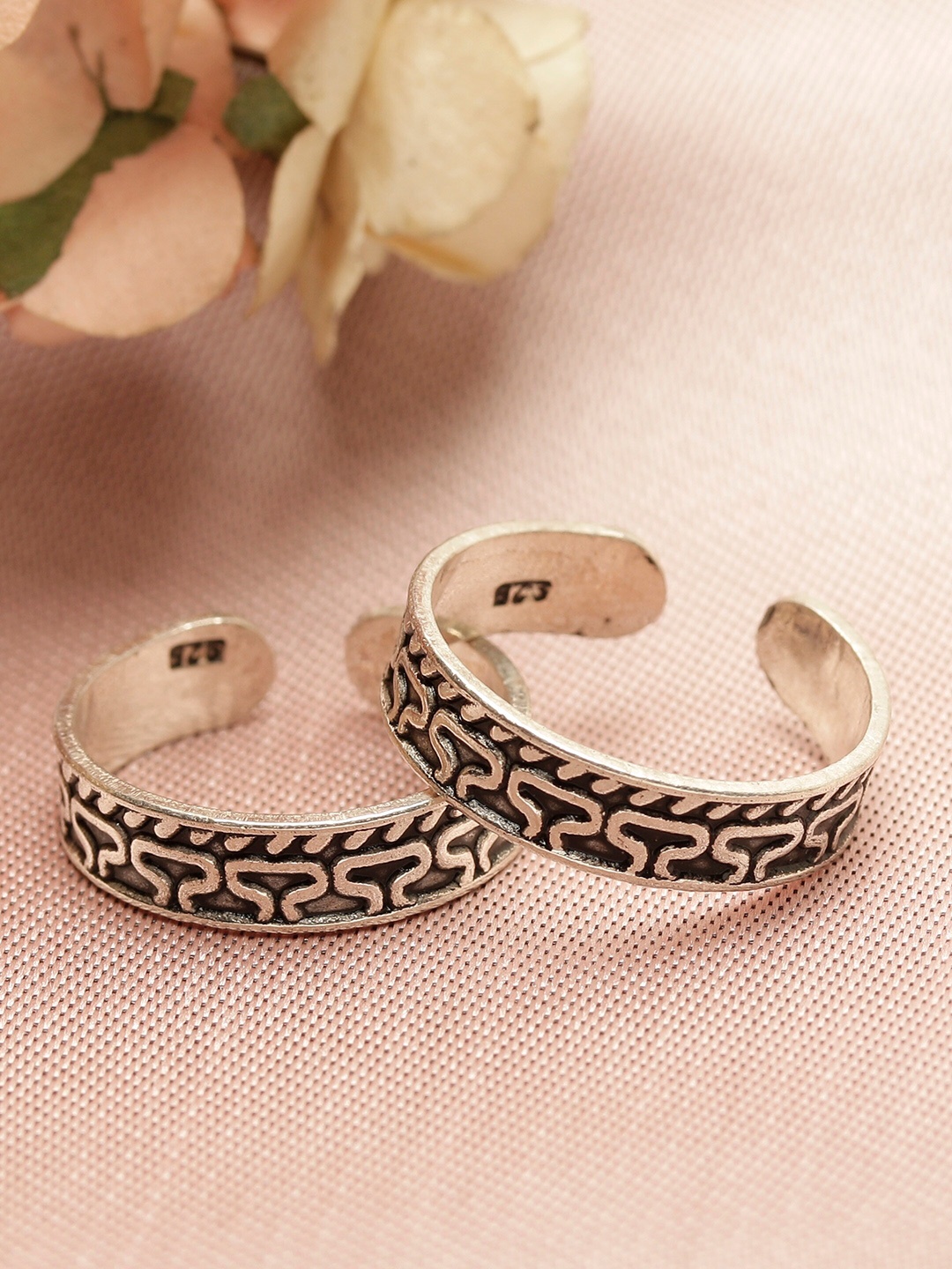 

GIVA Set of 2 925 Sterling Silver Wiggle Toe Rings