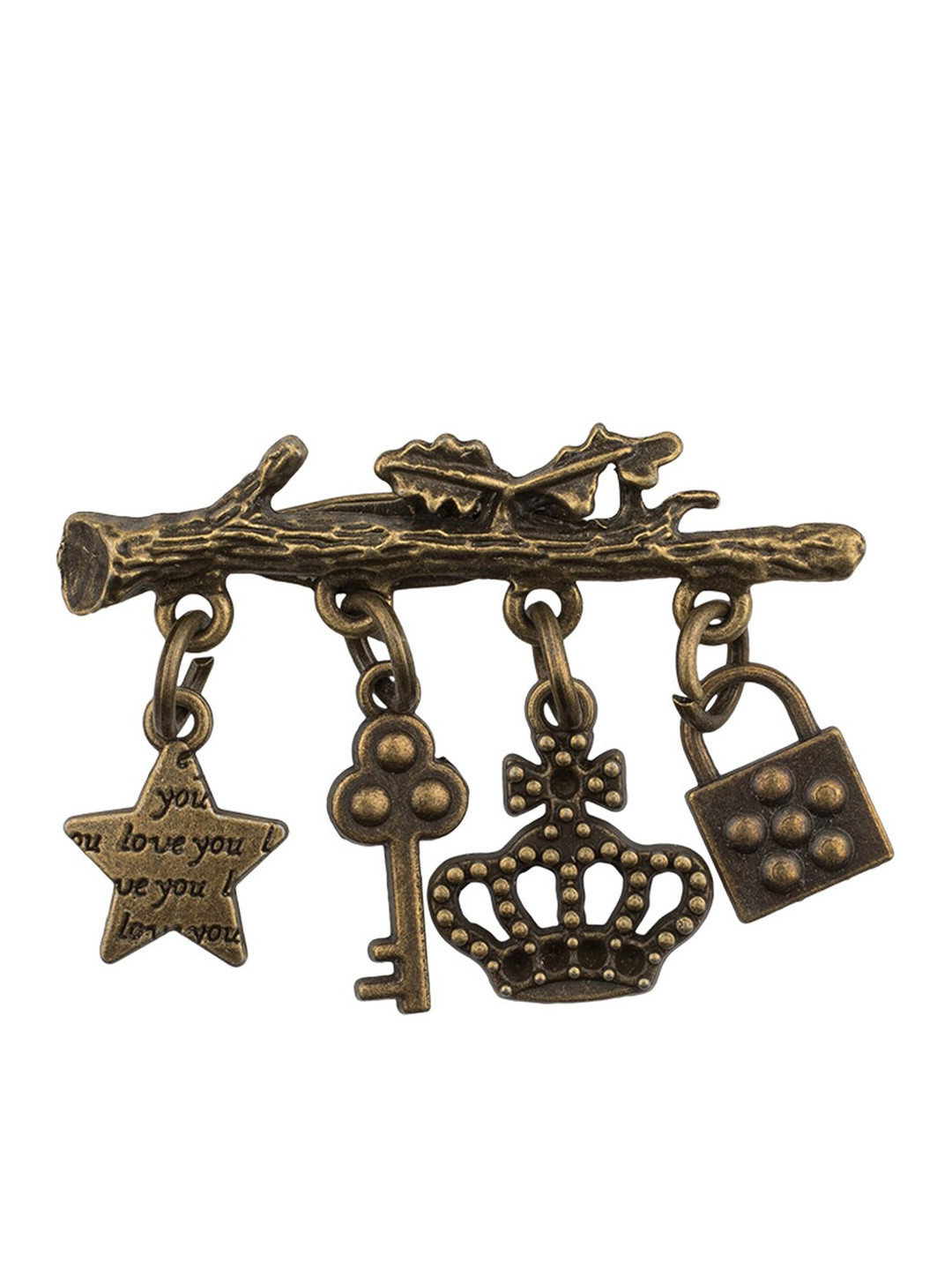 

The Tie Hub Men Gold-Toned Antique Metal Lapel Pin
