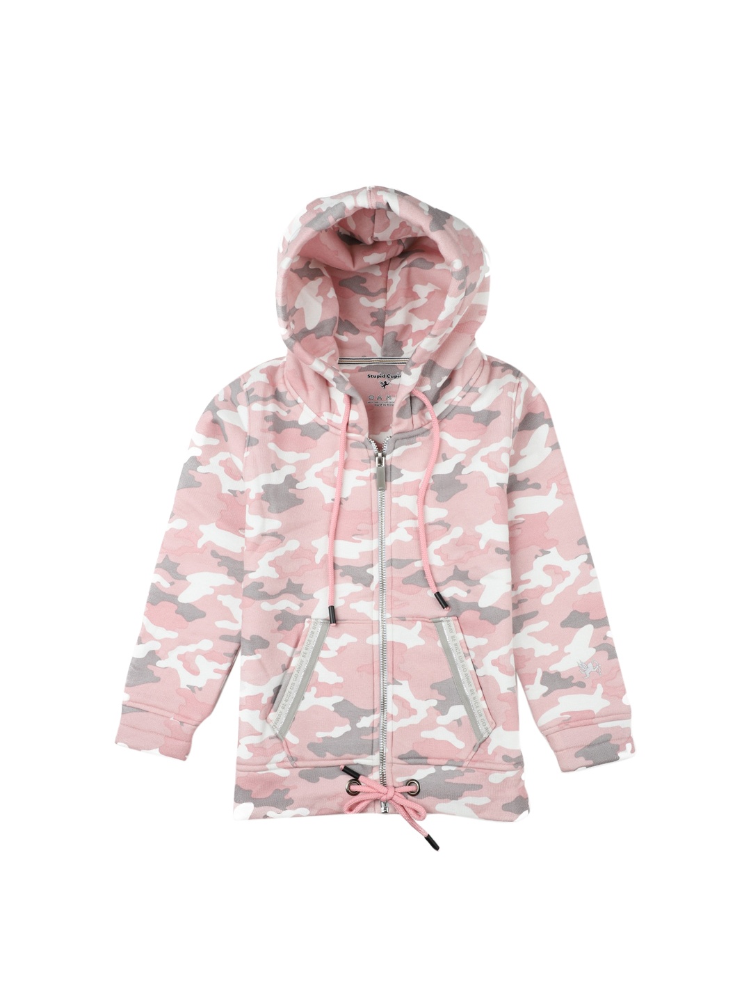 

Stupid Cupid Girls Pink Printed Sweatshirt