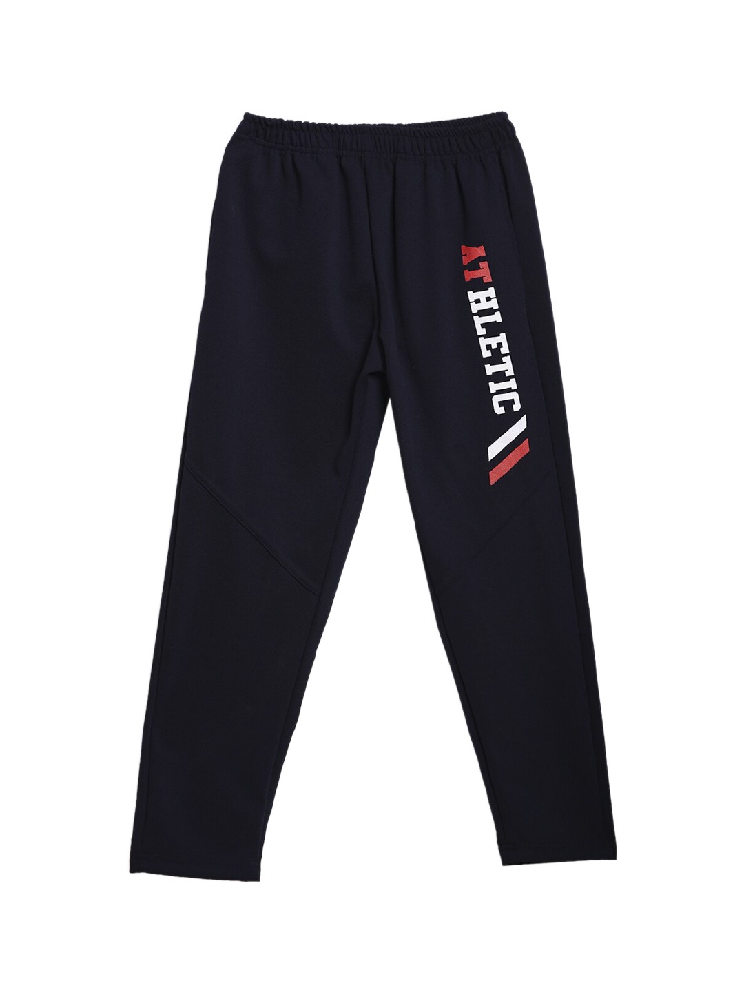 

SWEET ANGEL Girls Navy Blue Solid Straight-Fit Track Pants