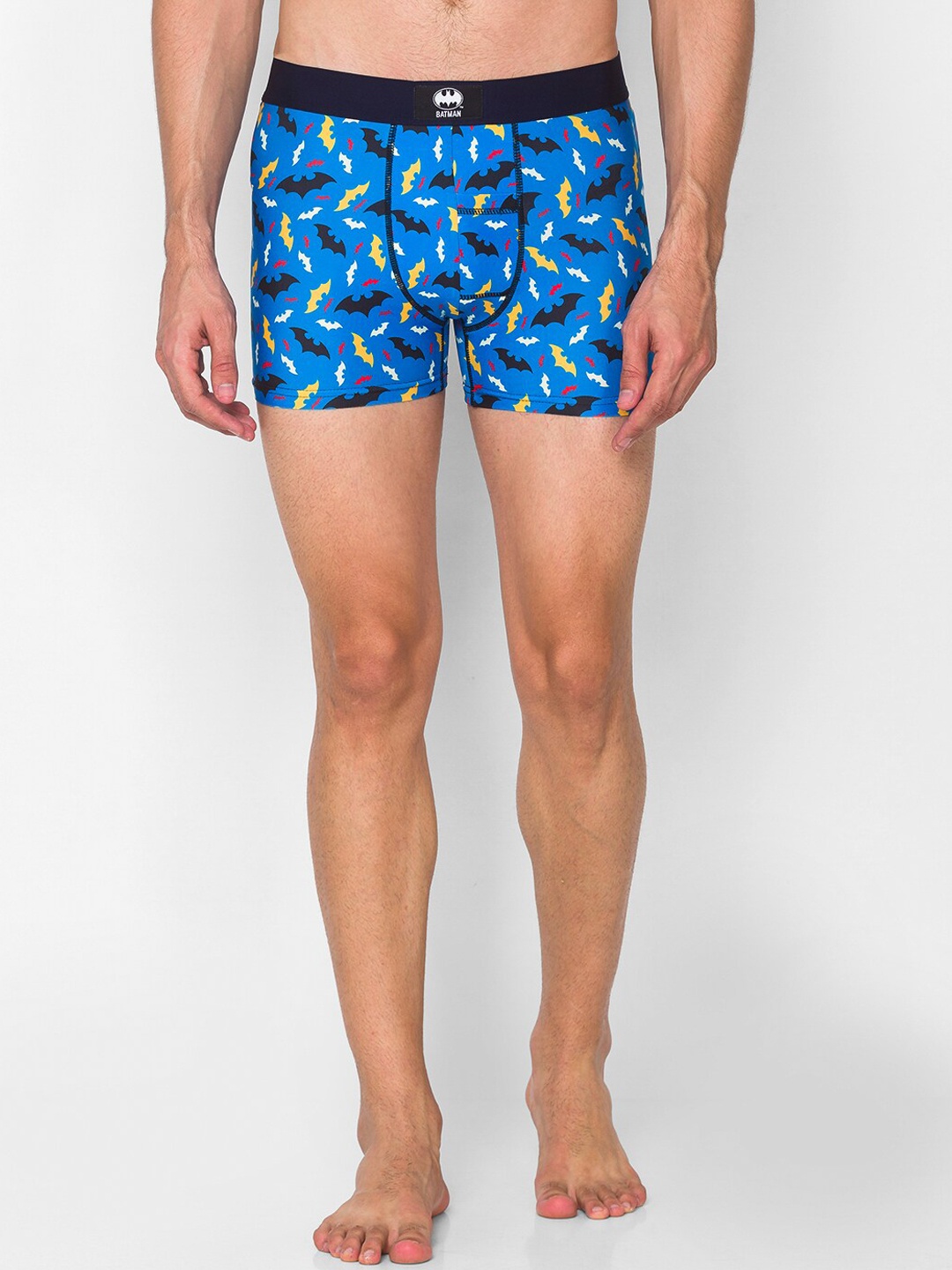 

Smugglerz Men Blue Batman Logo Printed Comfort-Fit Trunk Batman-Logo-Men-Smundies-Turq-S