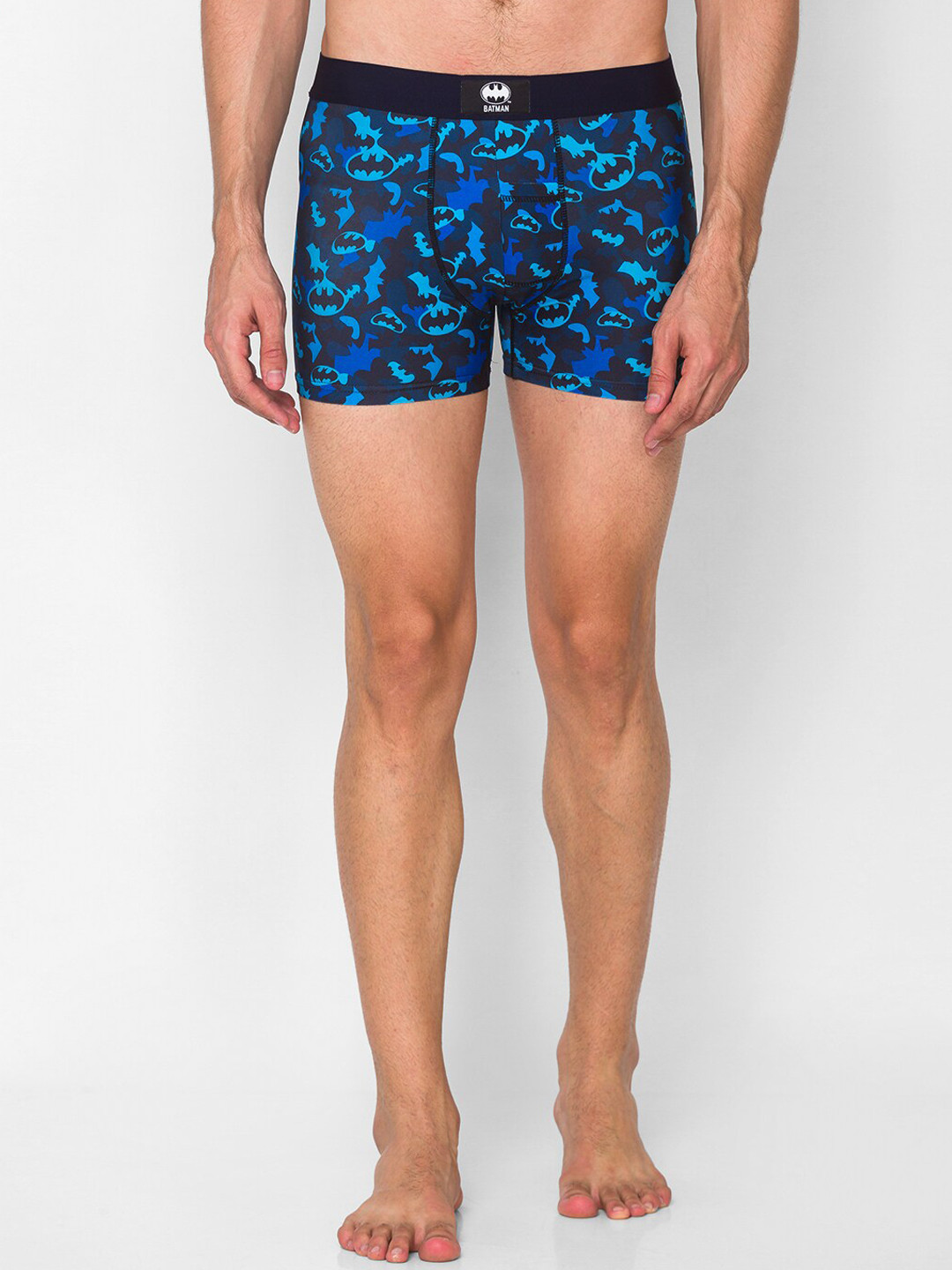

Batman CAMO Smundies Smugglerz Men Blue Printed Comfort-Fit Trunk