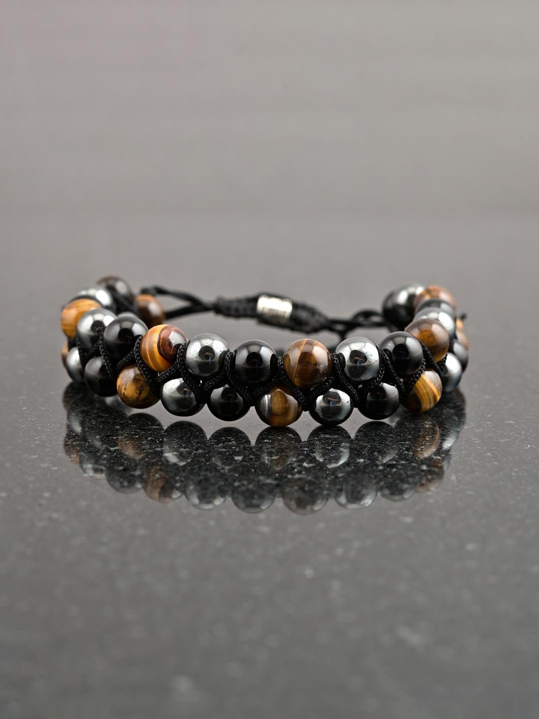 Tistabene Men Black Wraparound Bracelet
