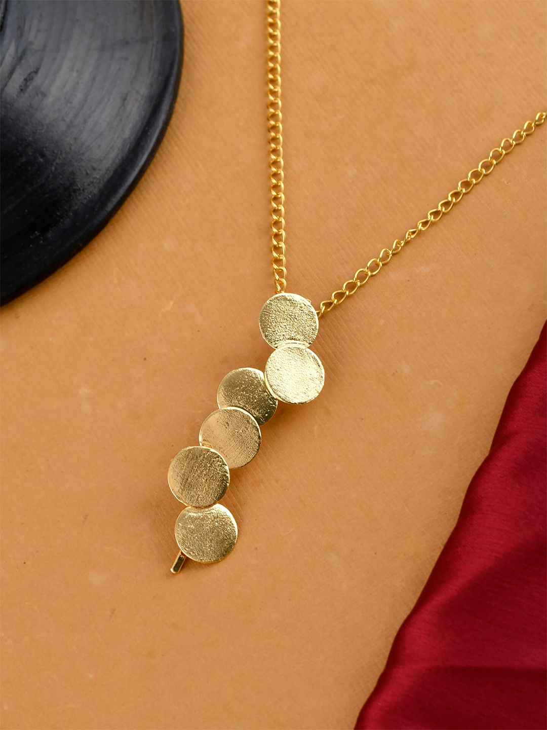 

Silvermerc Designs Women Gold-Toned Brass Handcrafted Necklace