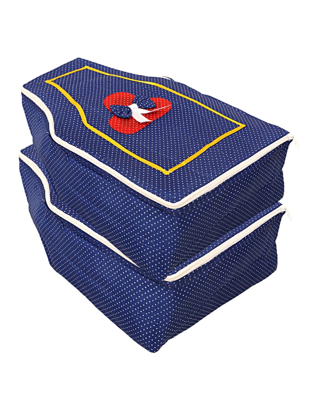 

Kuber Industries Set Of 2 Blue Printed Blouse Organisers