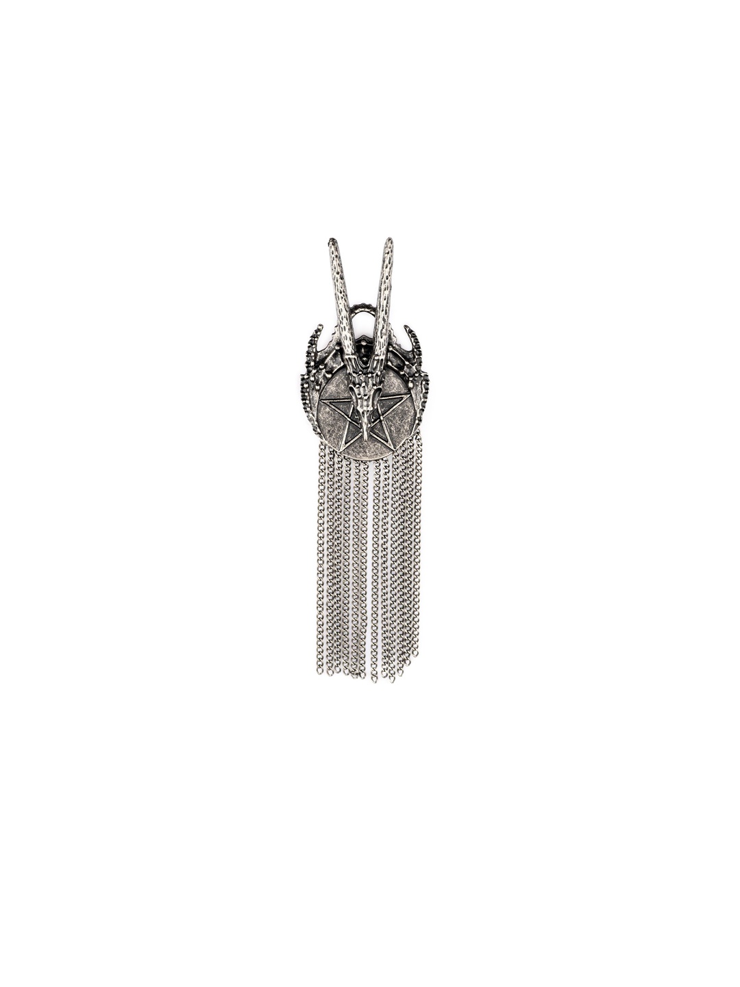 

The Tie Hub Men Silver-Toned Skull Antique Lapel Pin