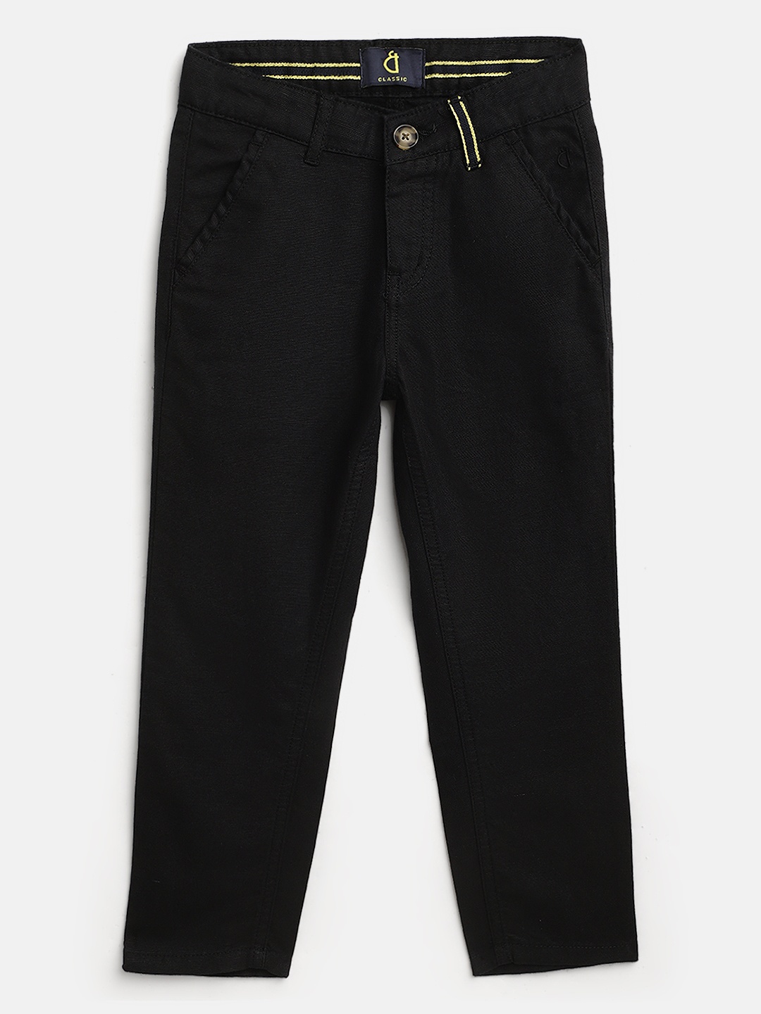 

Gini and Jony Boys Black Slim Fit Trousers