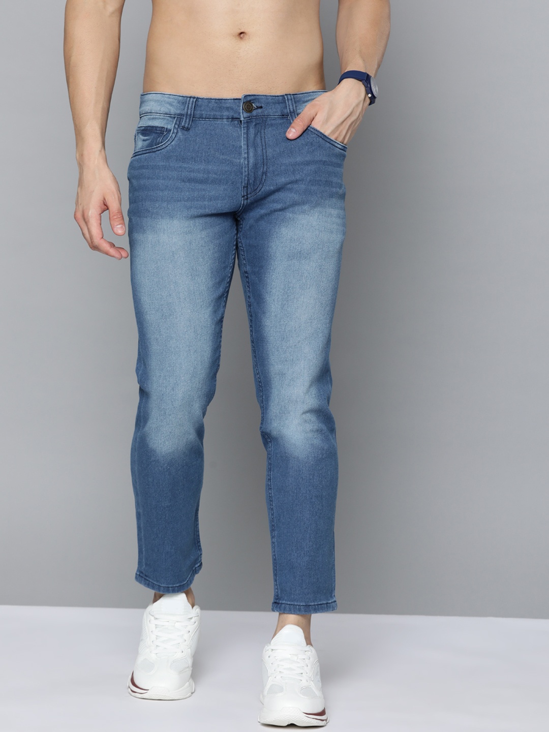 

Harvard Men Blue Slim Fit Light Fade Stretchable Jeans