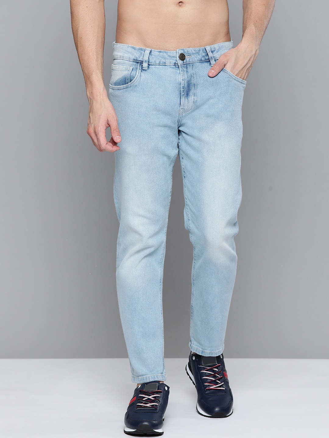 

Harvard Men Blue Slim Fit Light Fade Stretchable Jeans