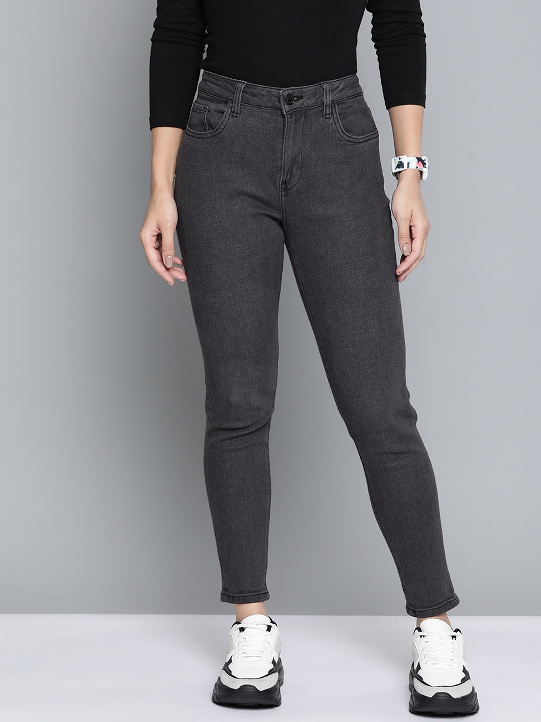 

Harvard Women Black Skinny Fit Stretchable Jeans